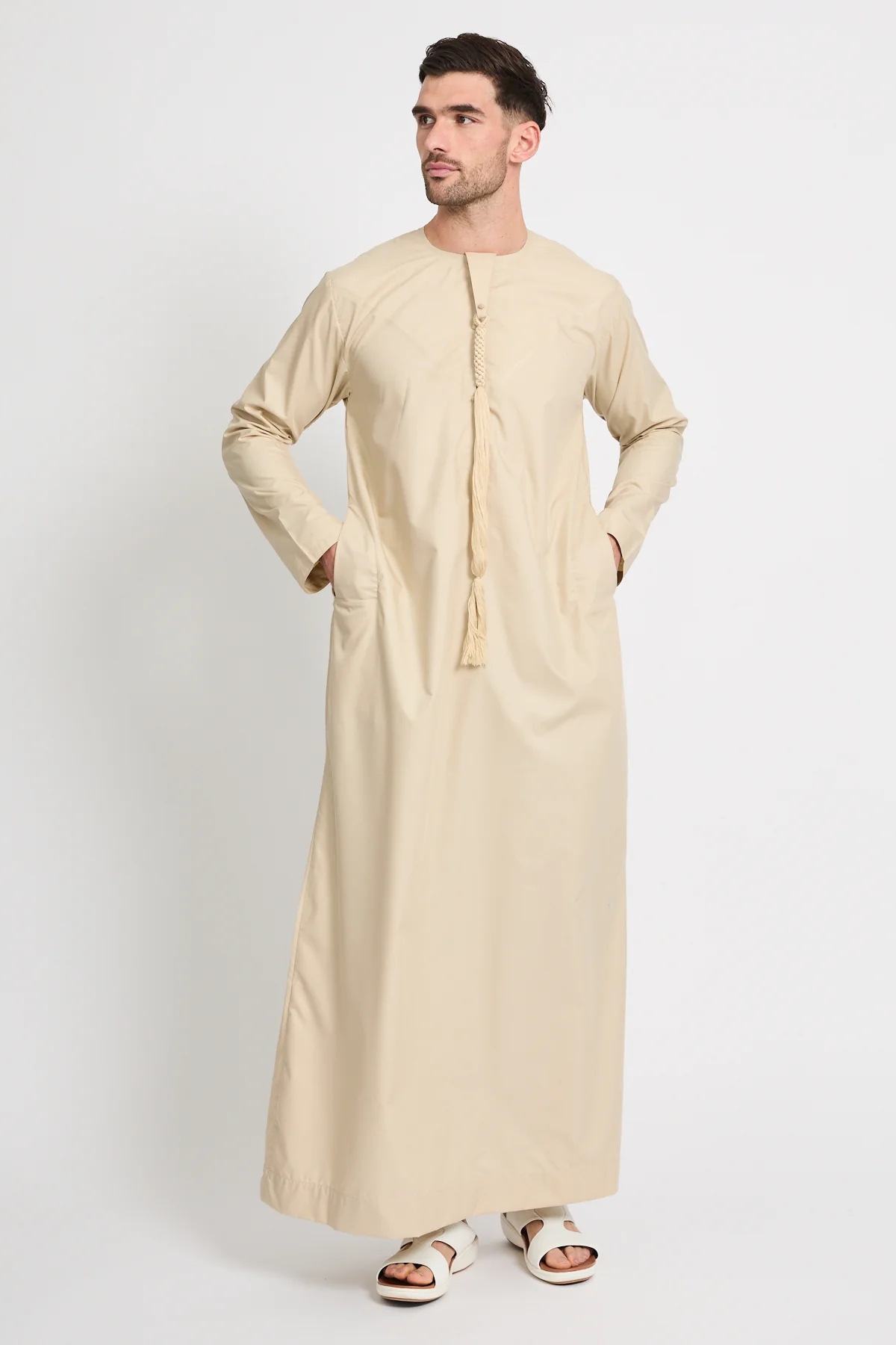 Premium Emirati Thobe - Arabian Sand