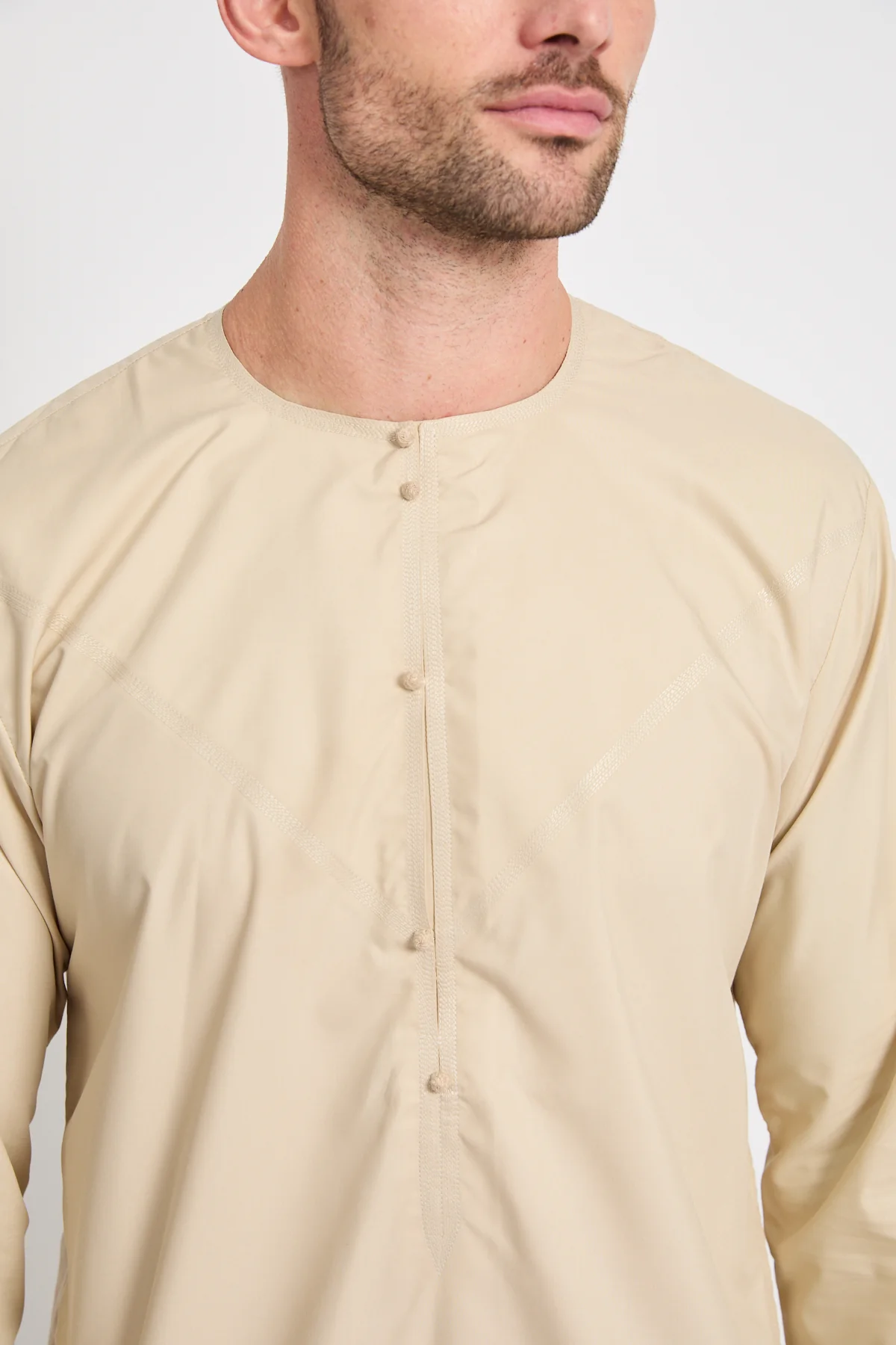Premium Emirati Thobe - Arabian Sand - Image 4
