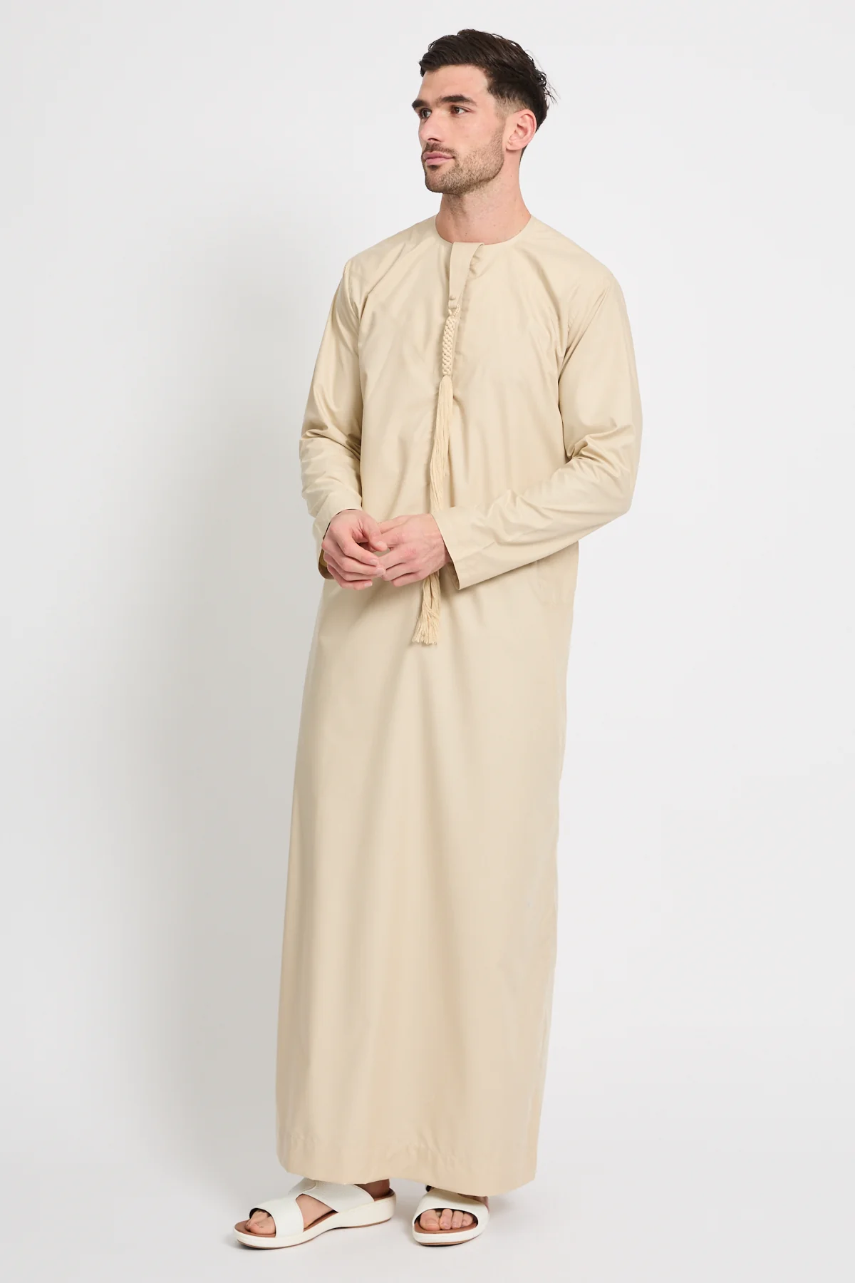 Premium Emirati Thobe - Arabian Sand - Image 5