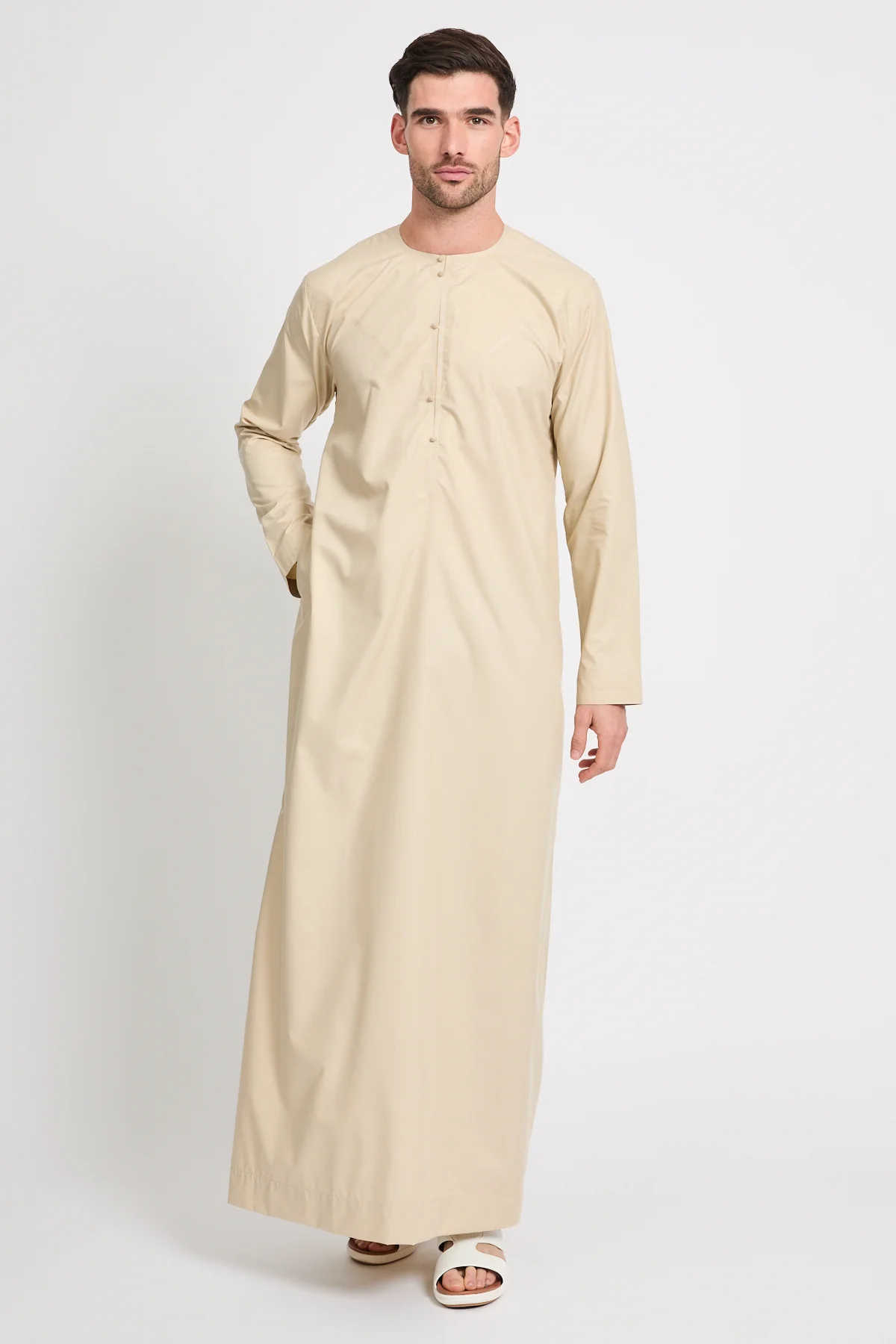 Premium Emirati Thobe - Arabian Sand - Image 9