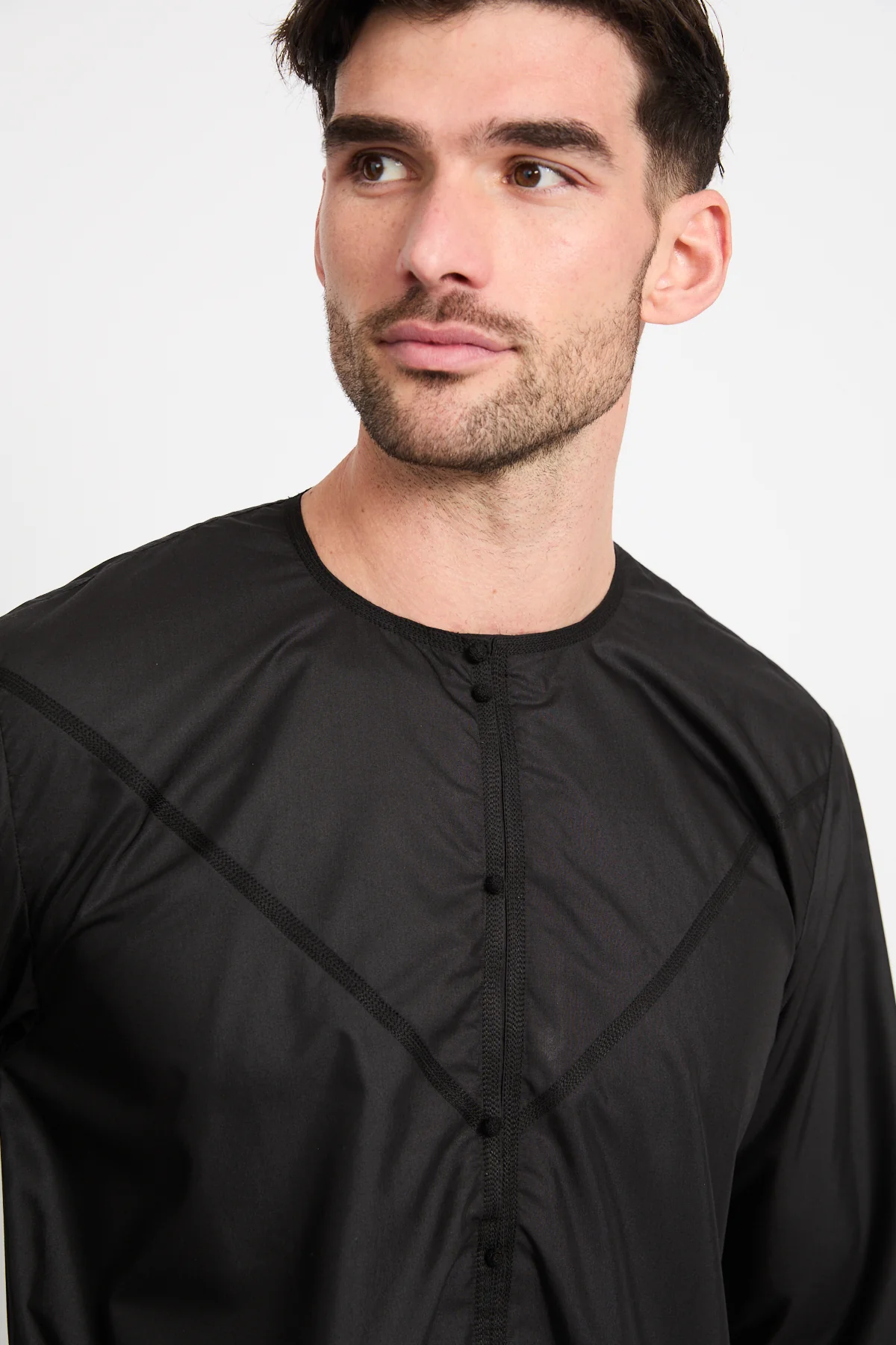 Premium Emirati Thobe - Black - Image 6