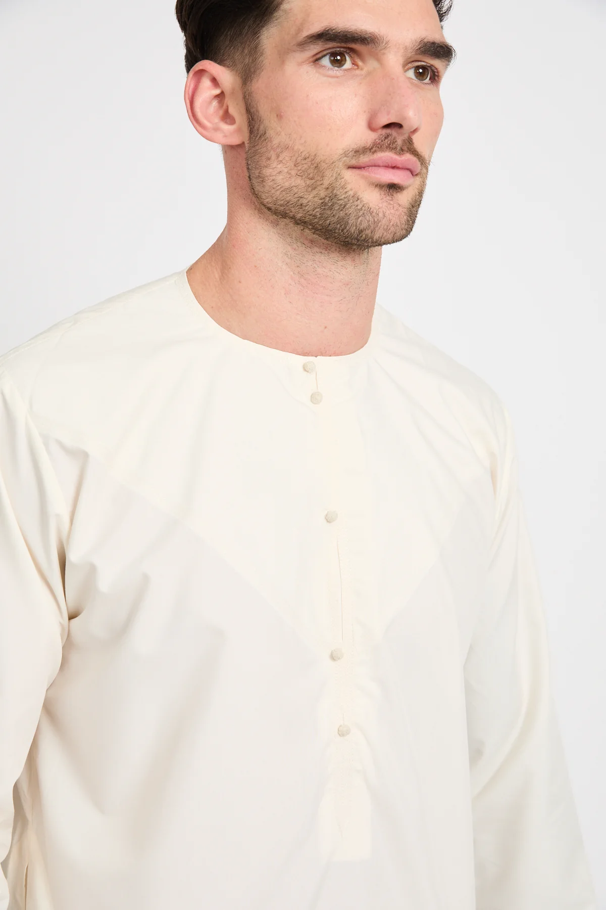 Premium Emirati Thobe - Ivory - Image 2