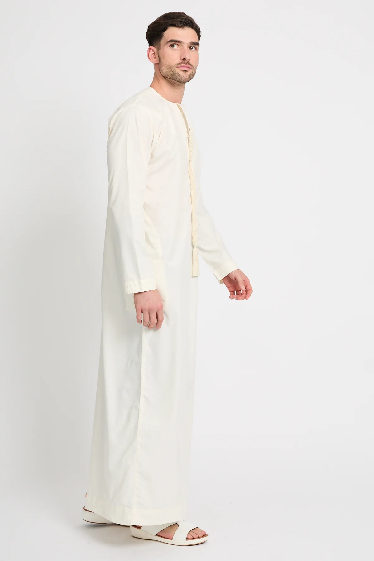 Premium Emirati Thobe - Ivory - Image 5