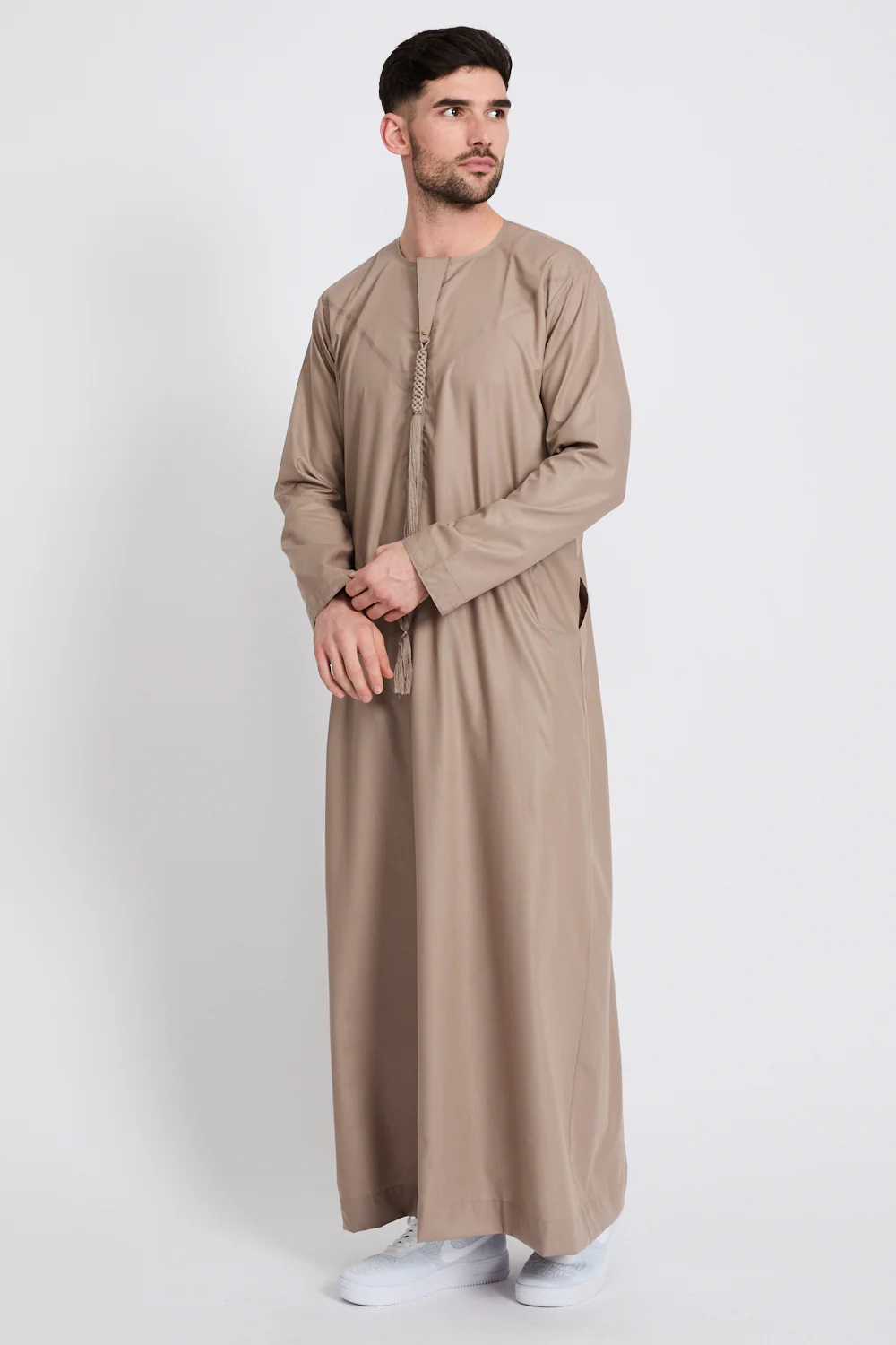 Premium Emirati Thobe - Latte