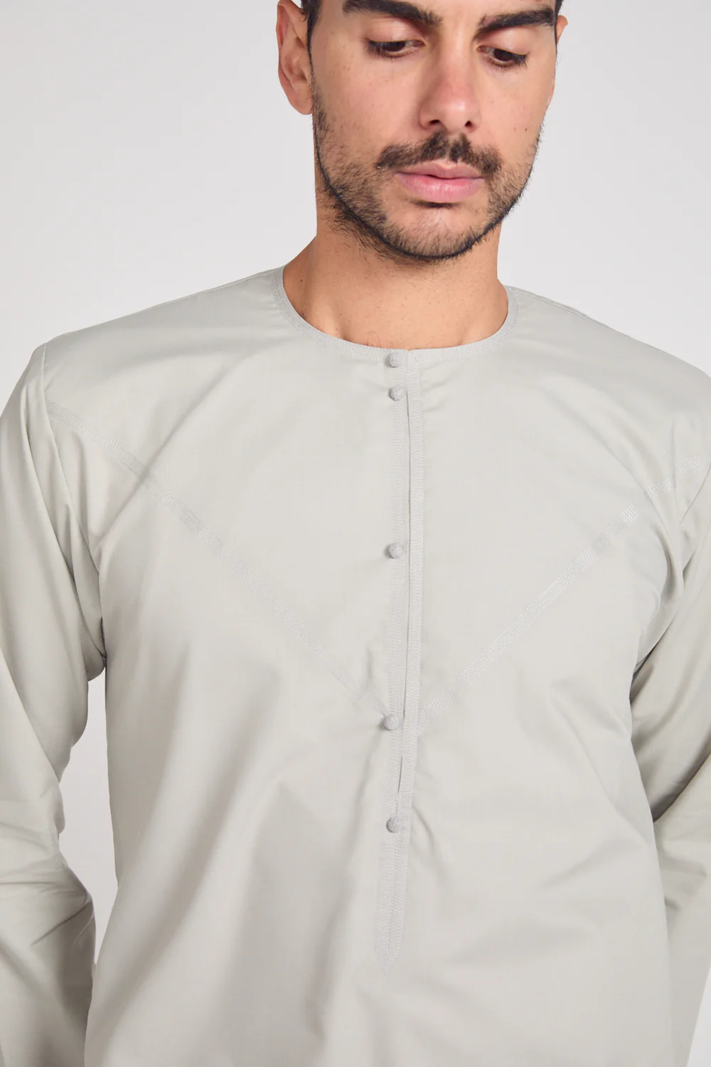 Premium Emirati Thobe - London Fog - Image 2