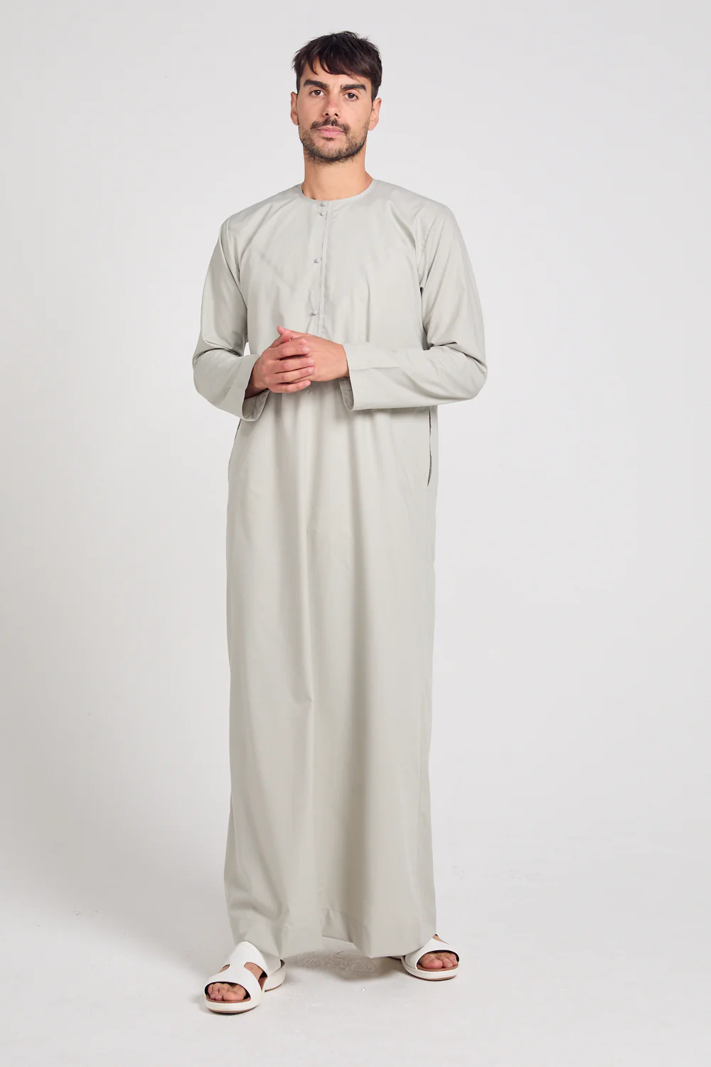 Premium Emirati Thobe - London Fog - Image 9