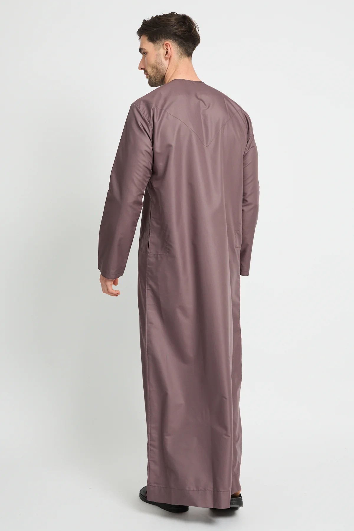 Premium Emirati Thobe - Mauve Taupe - Image 7
