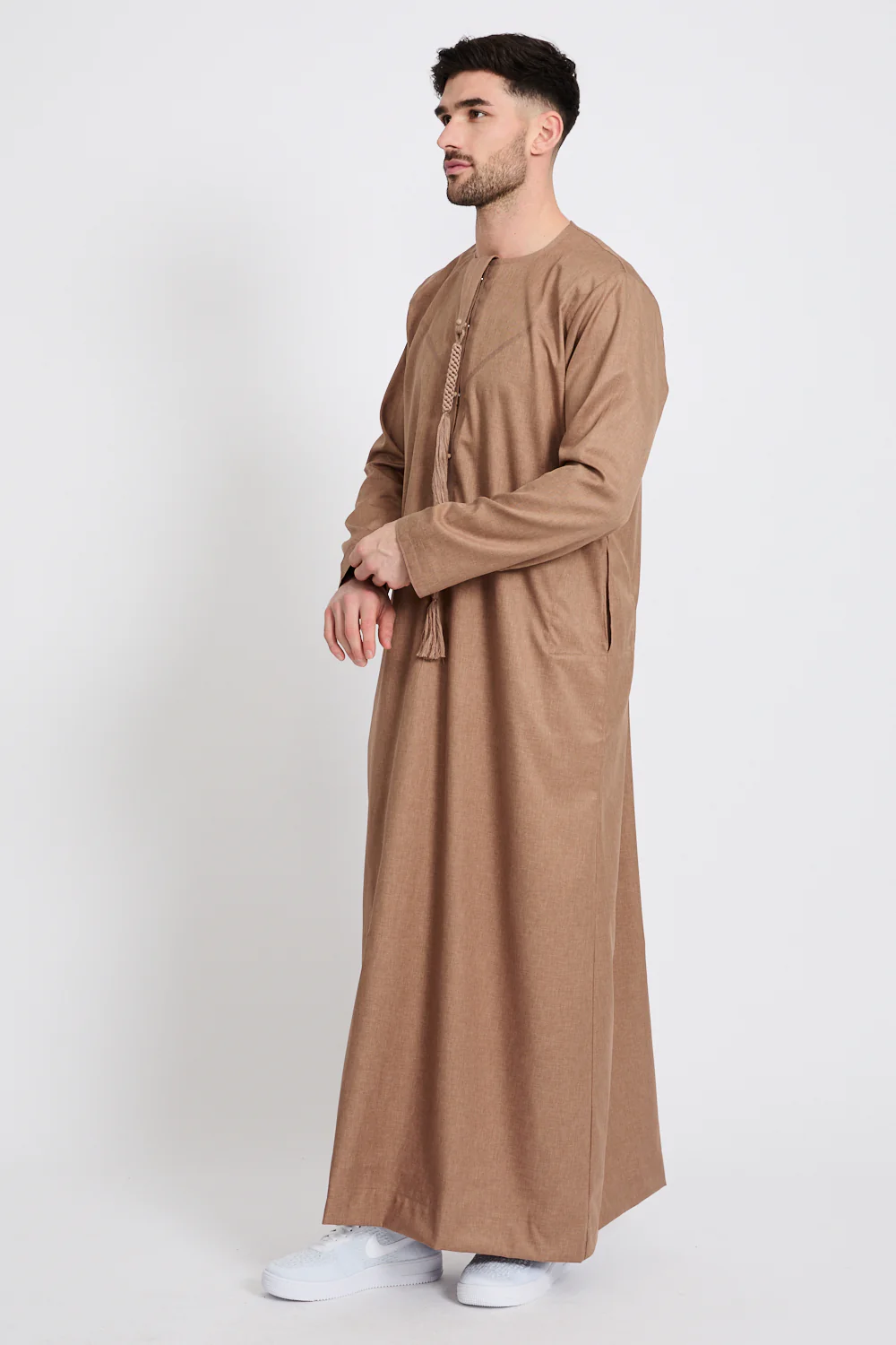 Premium Emirati Thobe - Praline - Image 4
