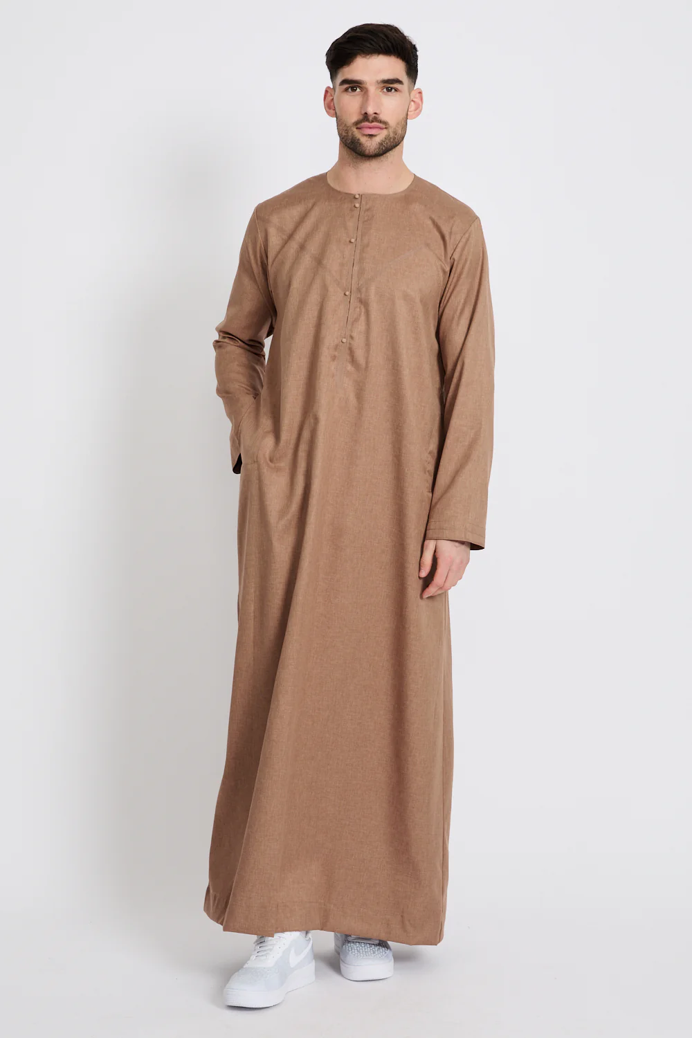 Premium Emirati Thobe - Praline - Image 5