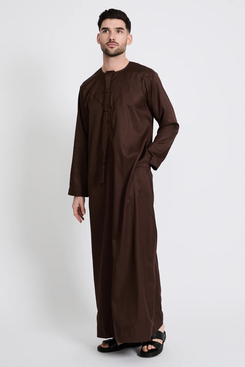 Premium Emirati Thobe - Rich Auburn - Image 5