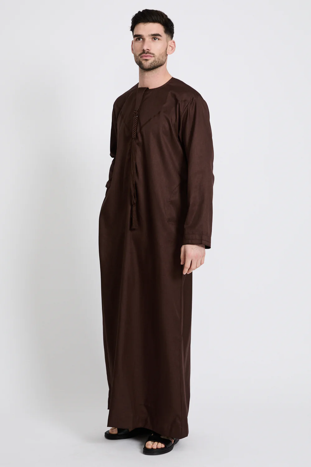 Premium Emirati Thobe - Rich Auburn - Image 6