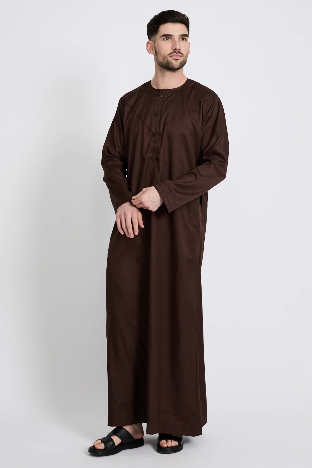 Premium Emirati Thobe - Rich Auburn - Image 8