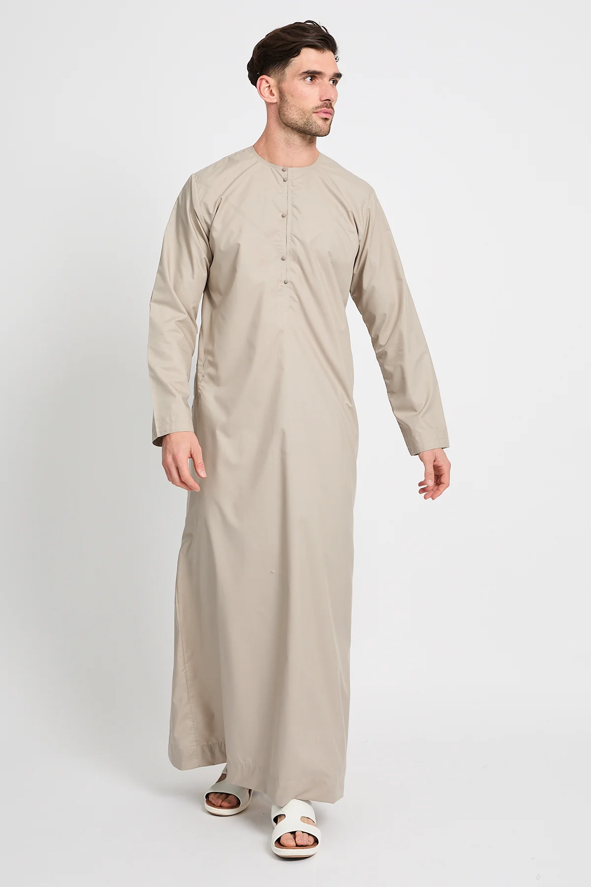 Premium Emirati Thobe - Sand Beige - Image 4