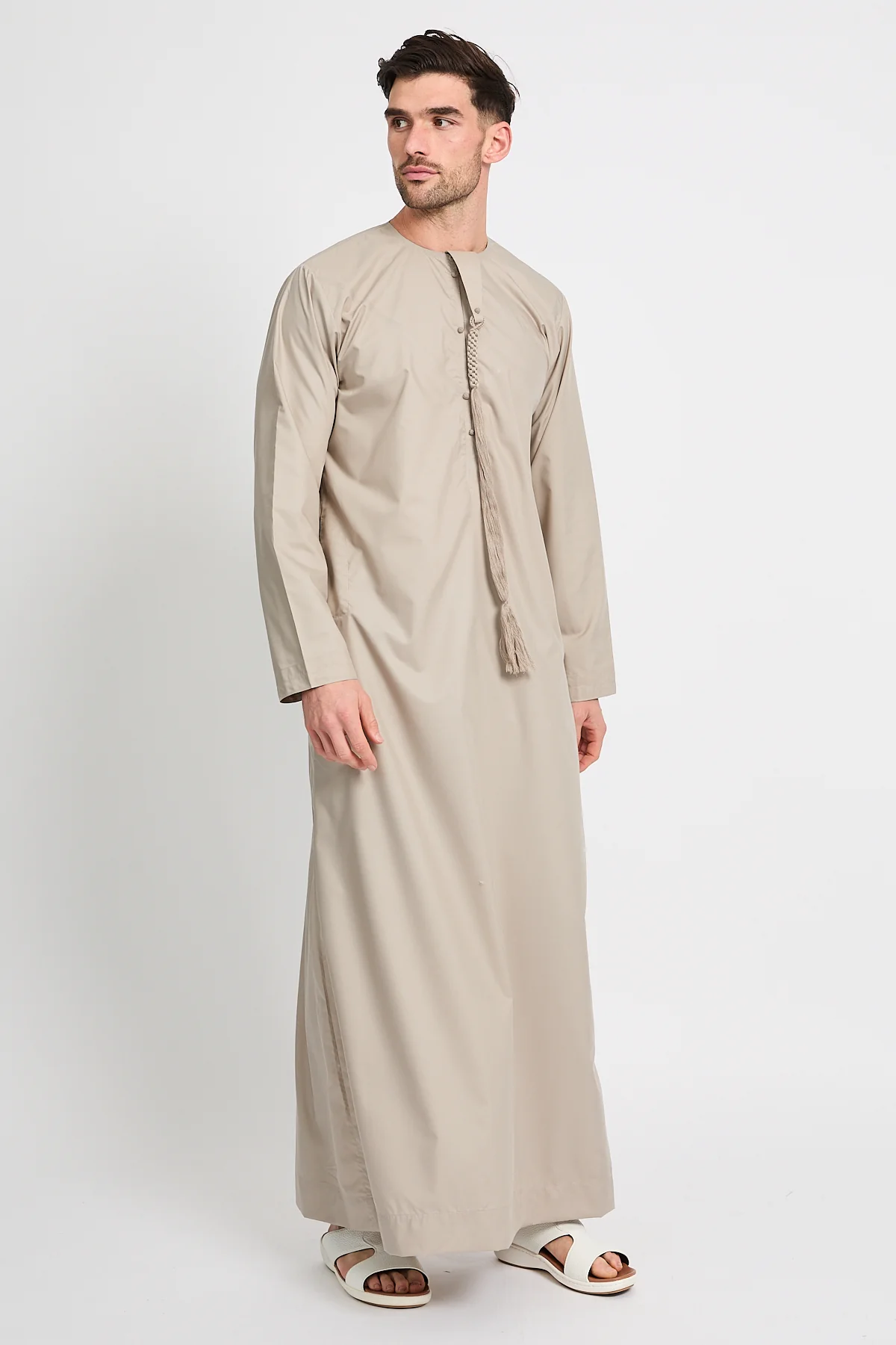 Premium Emirati Thobe - Sand Beige - Image 6