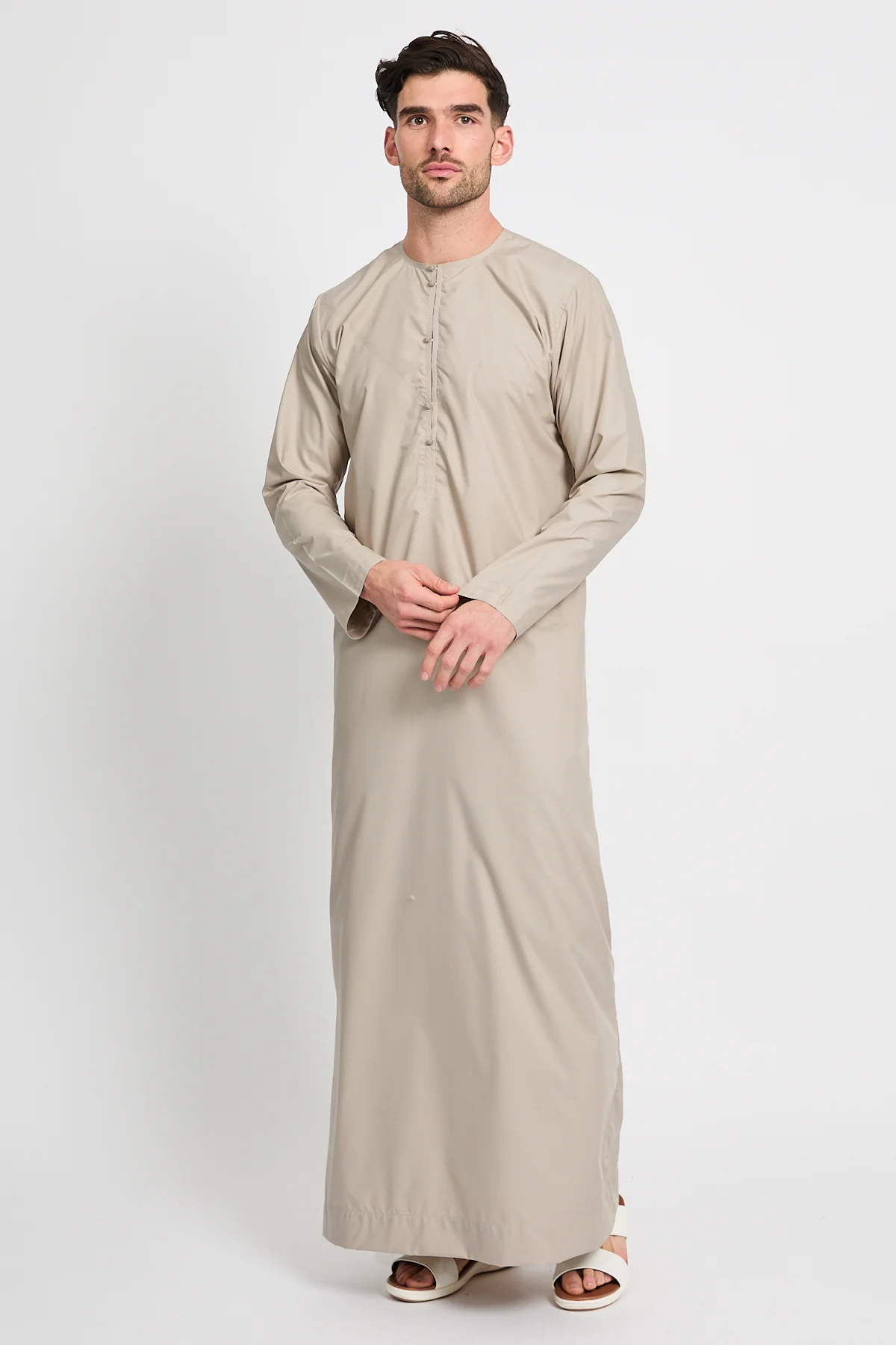 Premium Emirati Thobe - Sand Beige - Image 8