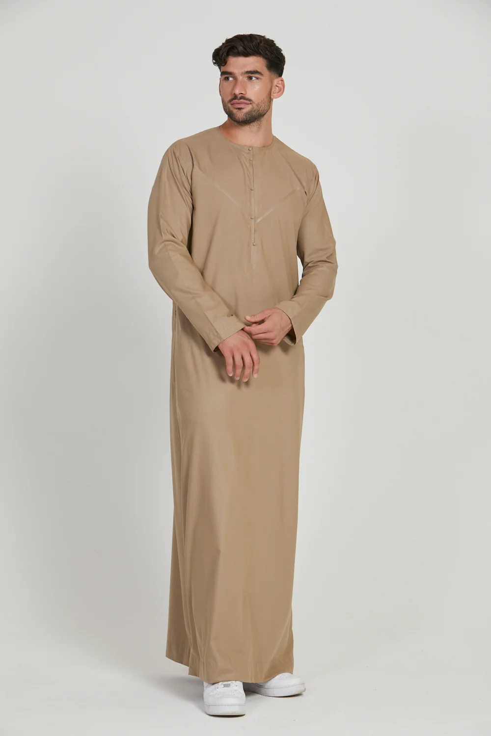 Premium Emirati Thobe - Warm Sand