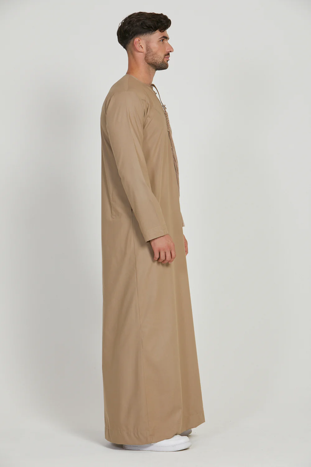 Premium Emirati Thobe - Warm Sand - Image 6