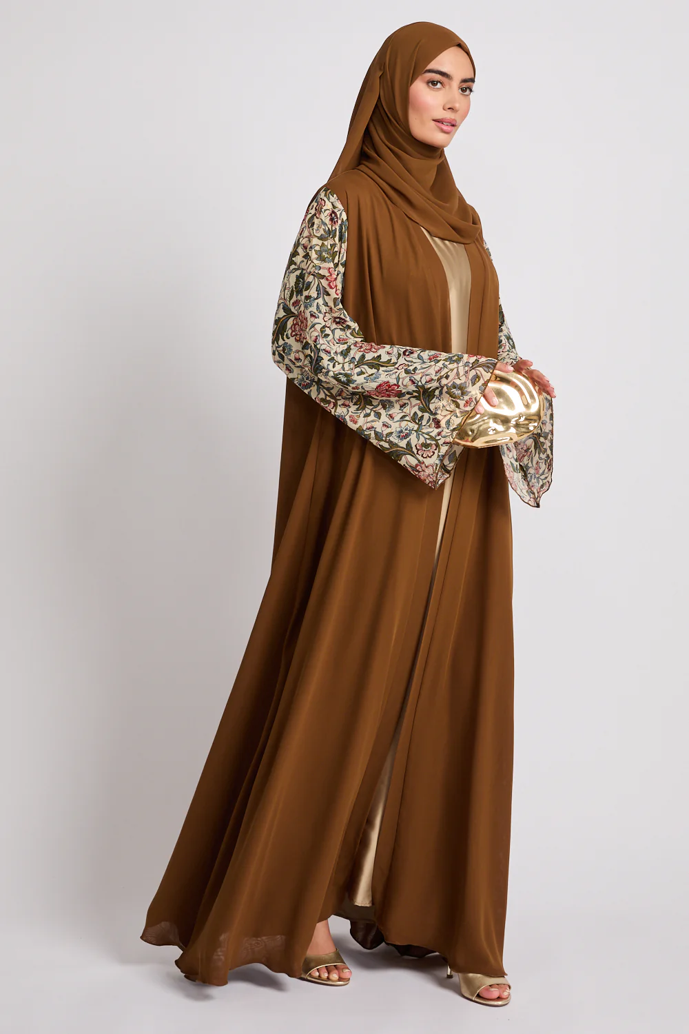 Premium Garden at Dusk Open Abaya - Limited Edition - Image 5