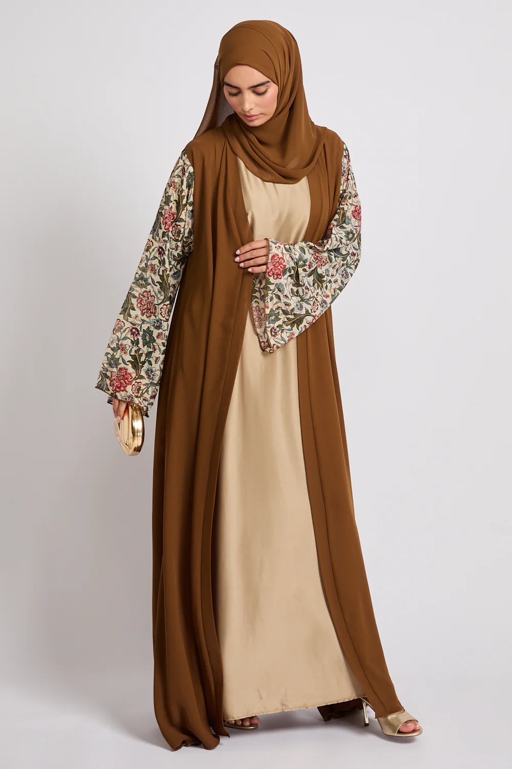 Premium Garden at Dusk Open Abaya - Limited Edition - Image 6