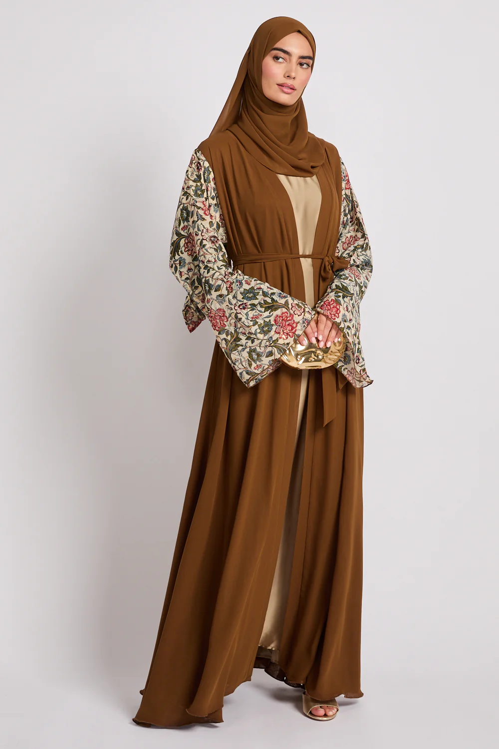 Premium Garden at Dusk Open Abaya - Limited Edition - Image 7