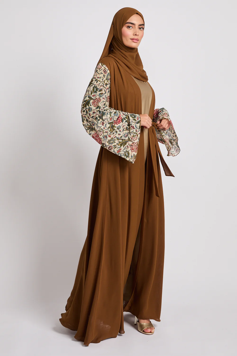Premium Garden at Dusk Open Abaya - Limited Edition - Image 9