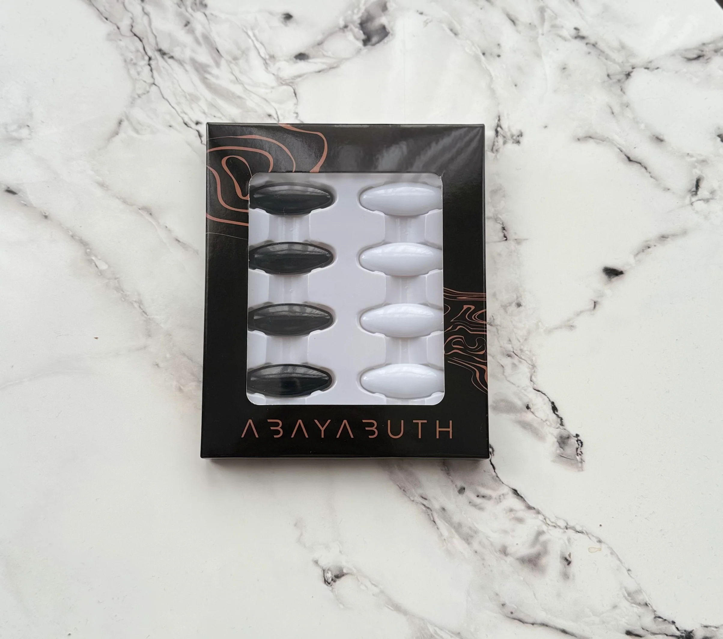 Premium Hijab Pins - Black & White - Image 3