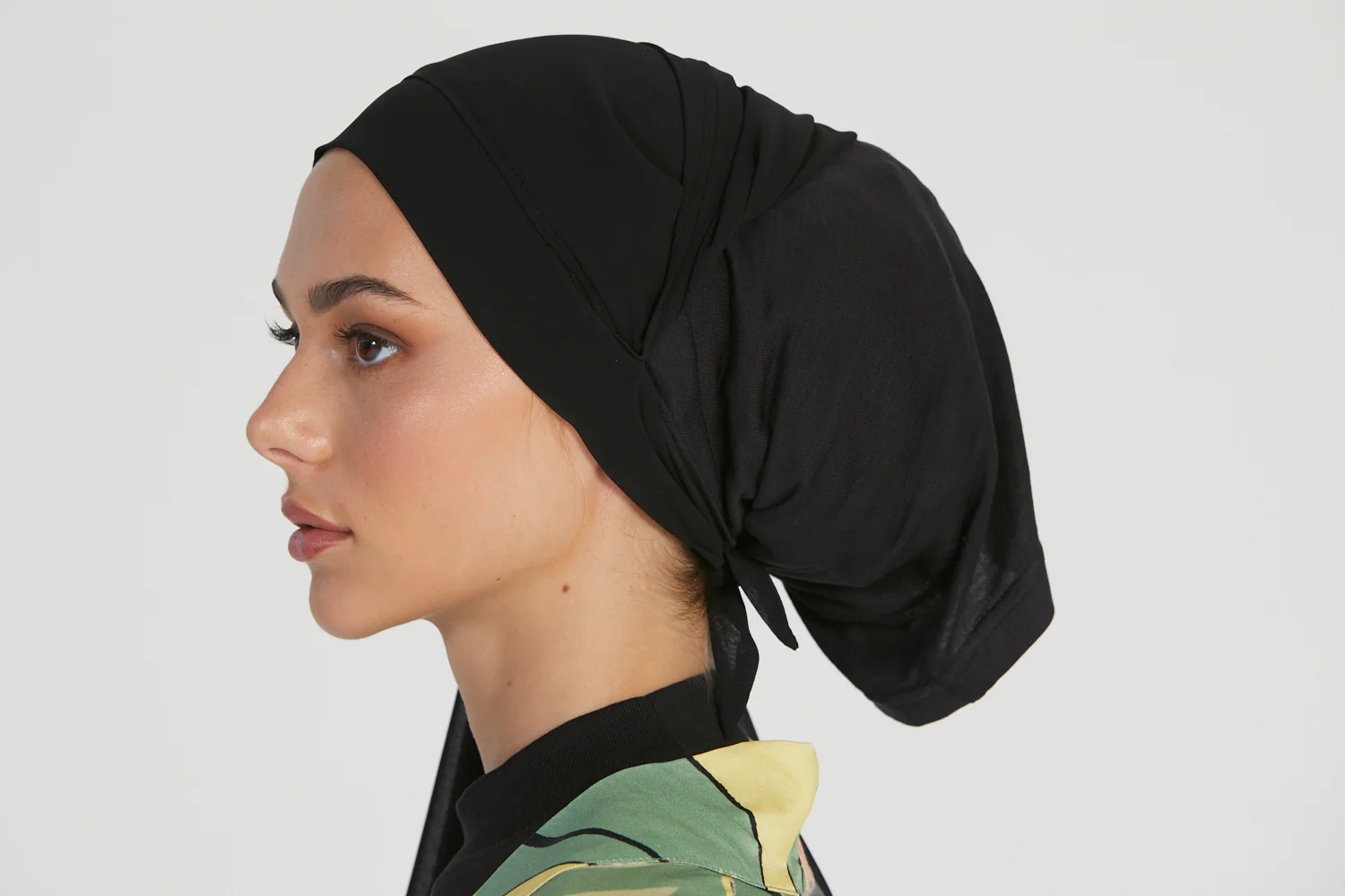 Premium Instant Chiffon Hijab - Black - Image 5