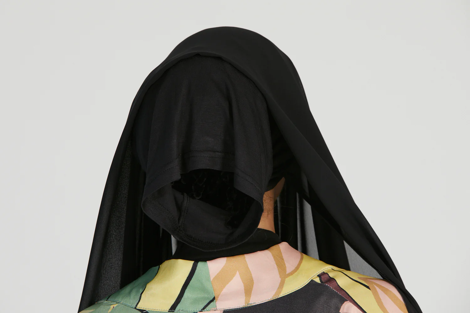 Premium Instant Chiffon Hijab - Black - Image 7