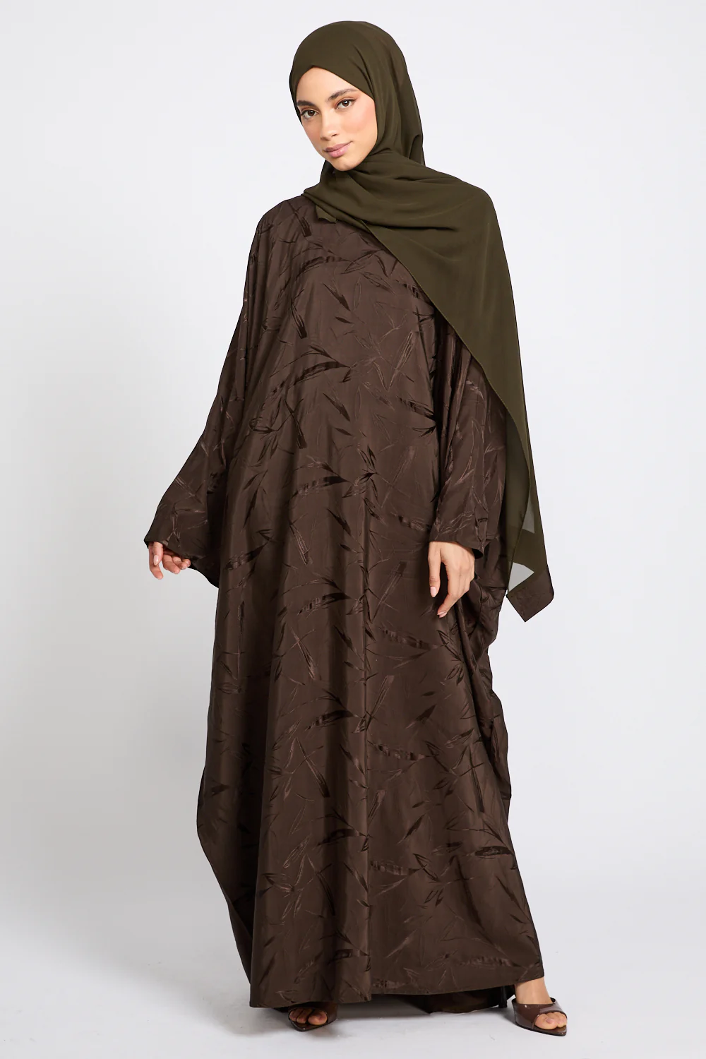 Premium Jacquard Closed Farasha - Arabica Earth - Image 3