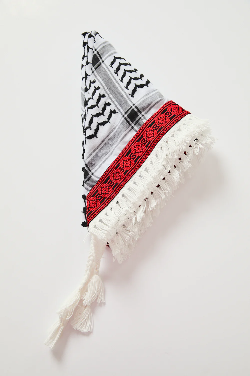 Premium Keffiyeh Scarf With Embroidery - Image 2