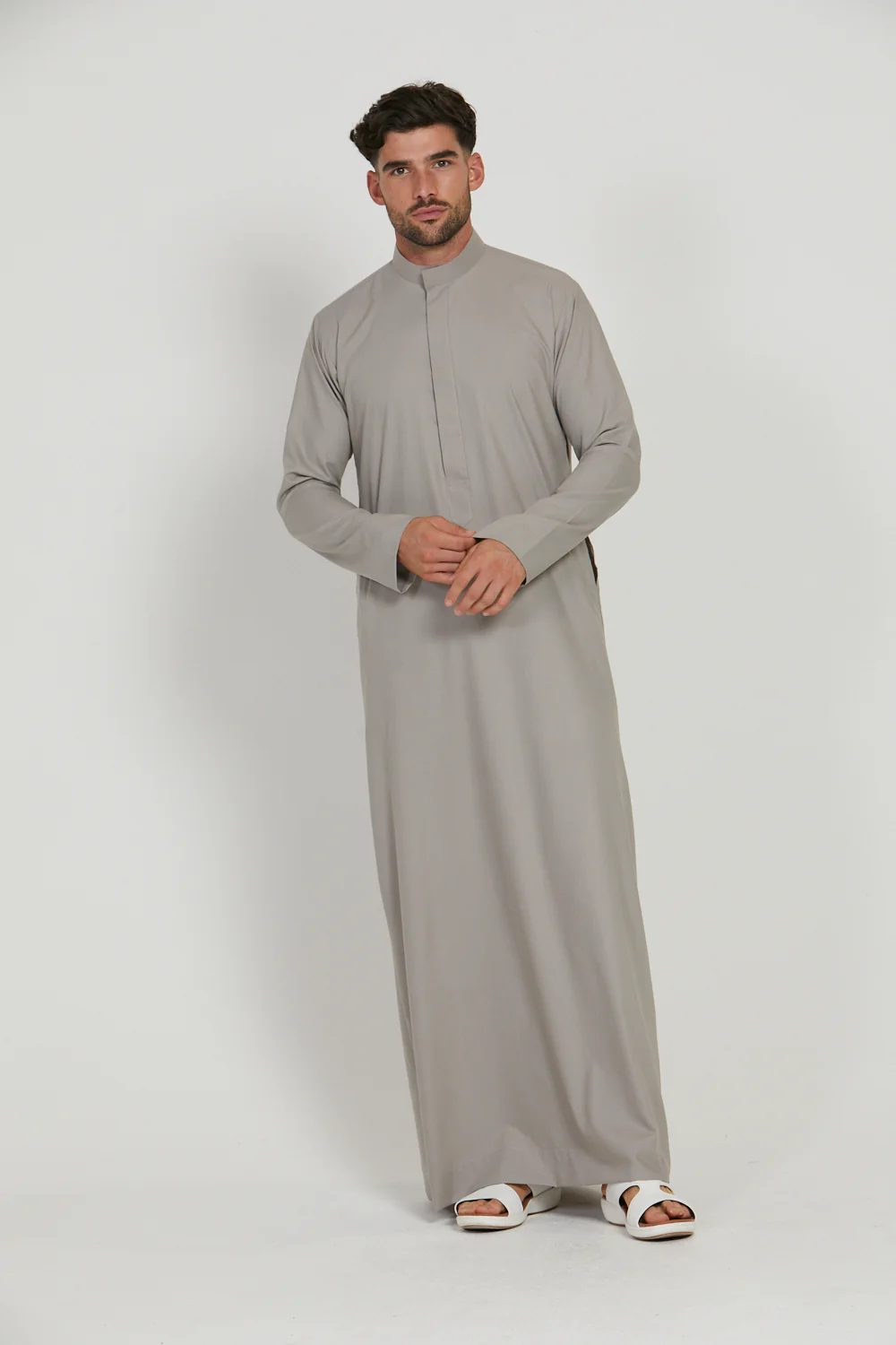 Premium Kuwaiti Thobe - London Dove - Image 3
