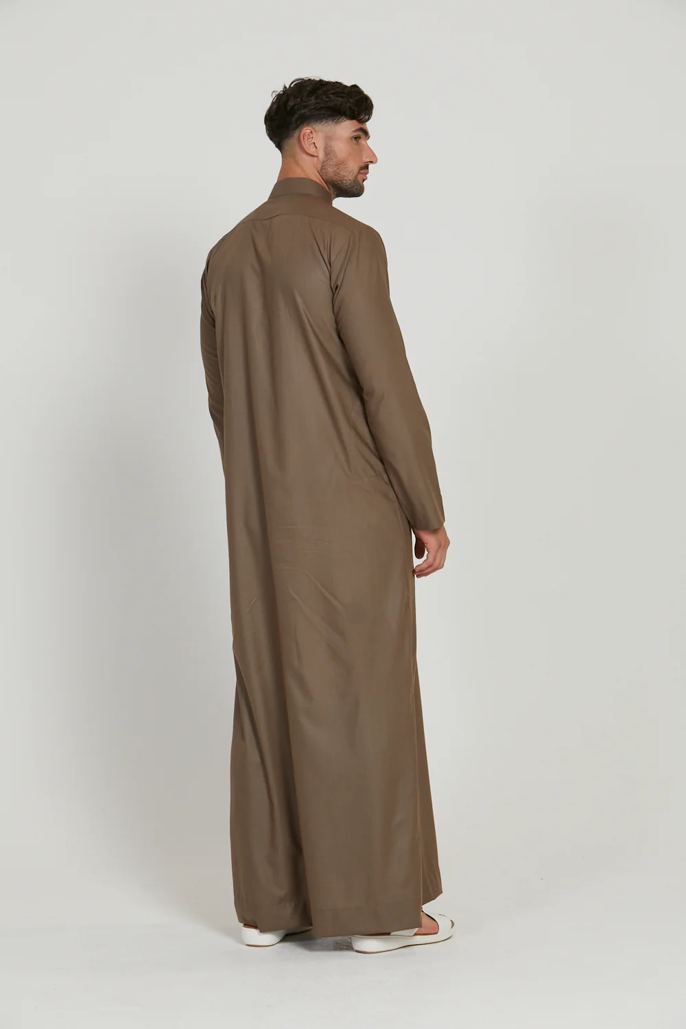 Premium Kuwaiti Thobe - Pine Bark - Image 4