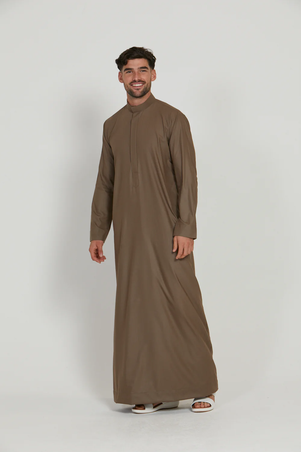Premium Kuwaiti Thobe - Pine Bark - Image 5