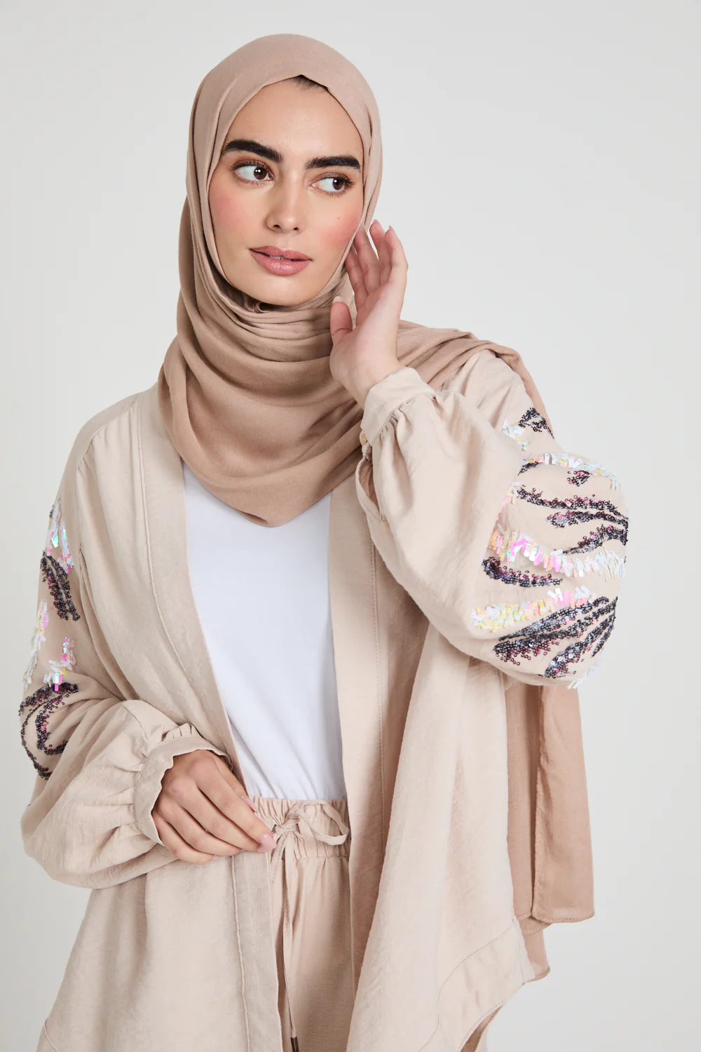 Premium Maxi Modal Hijab - Cameo - Image 6