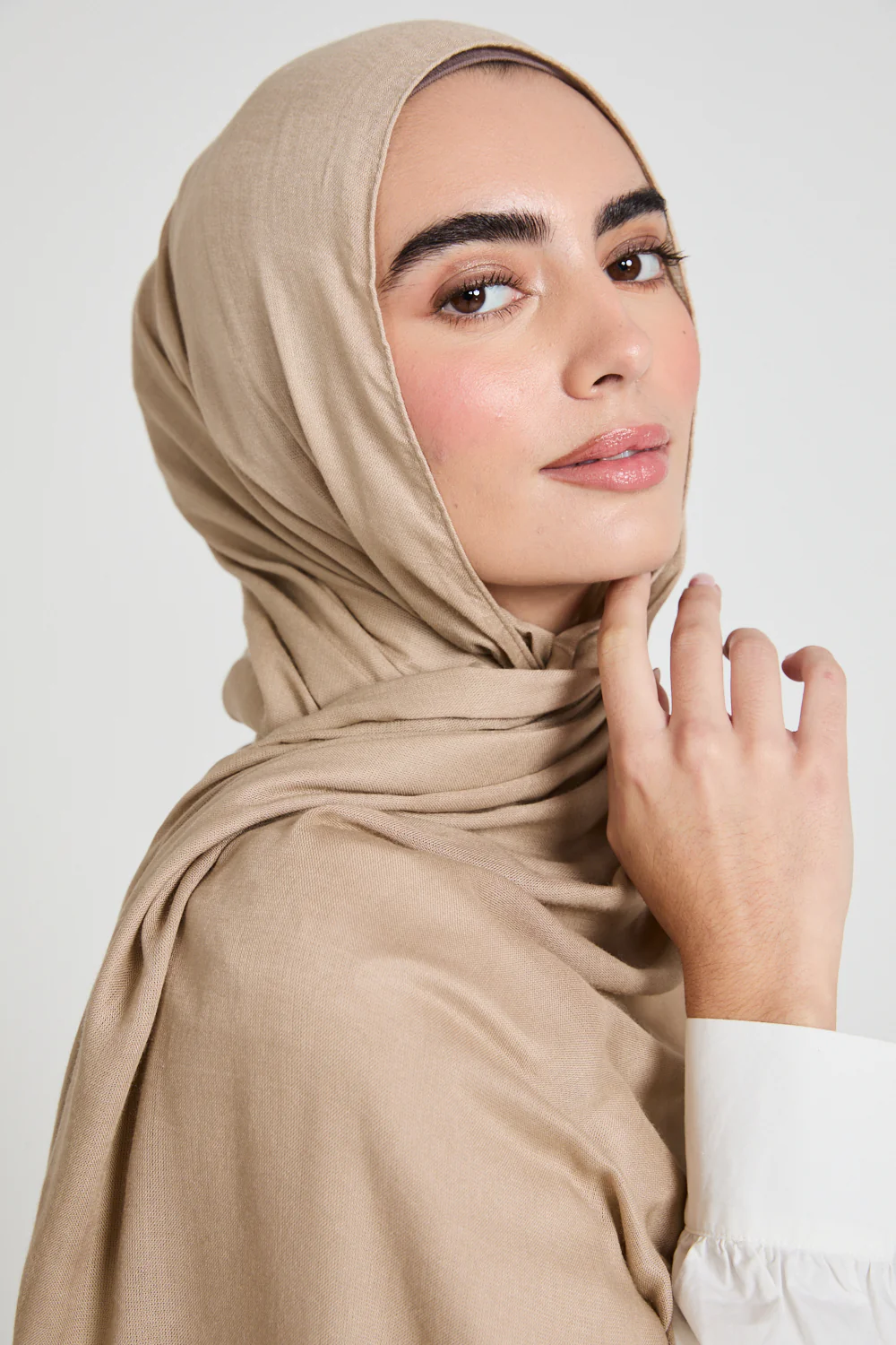 Premium Maxi Modal Hijab - Sesame - Image 3