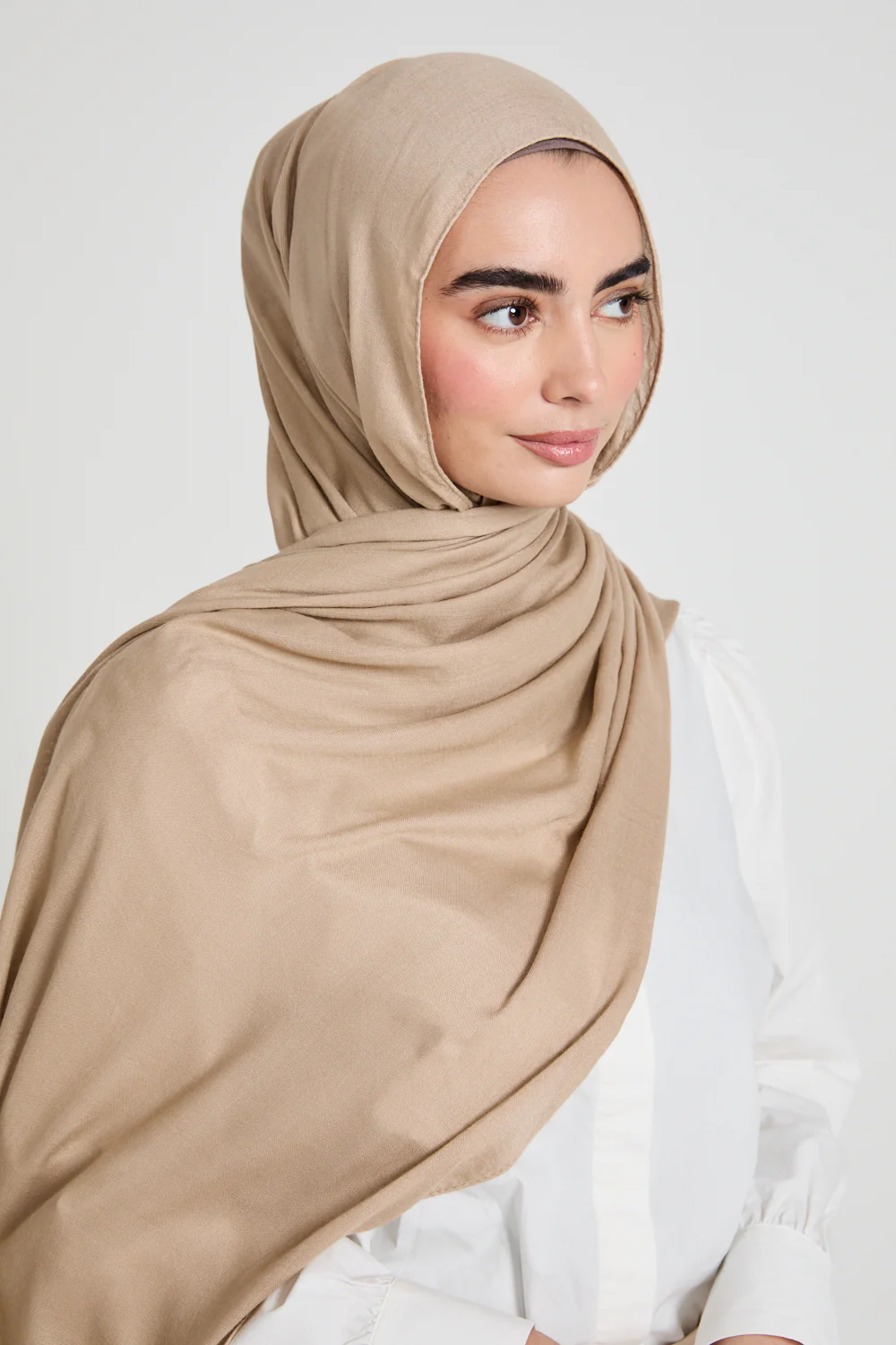 Premium Maxi Modal Hijab - Sesame - Image 5