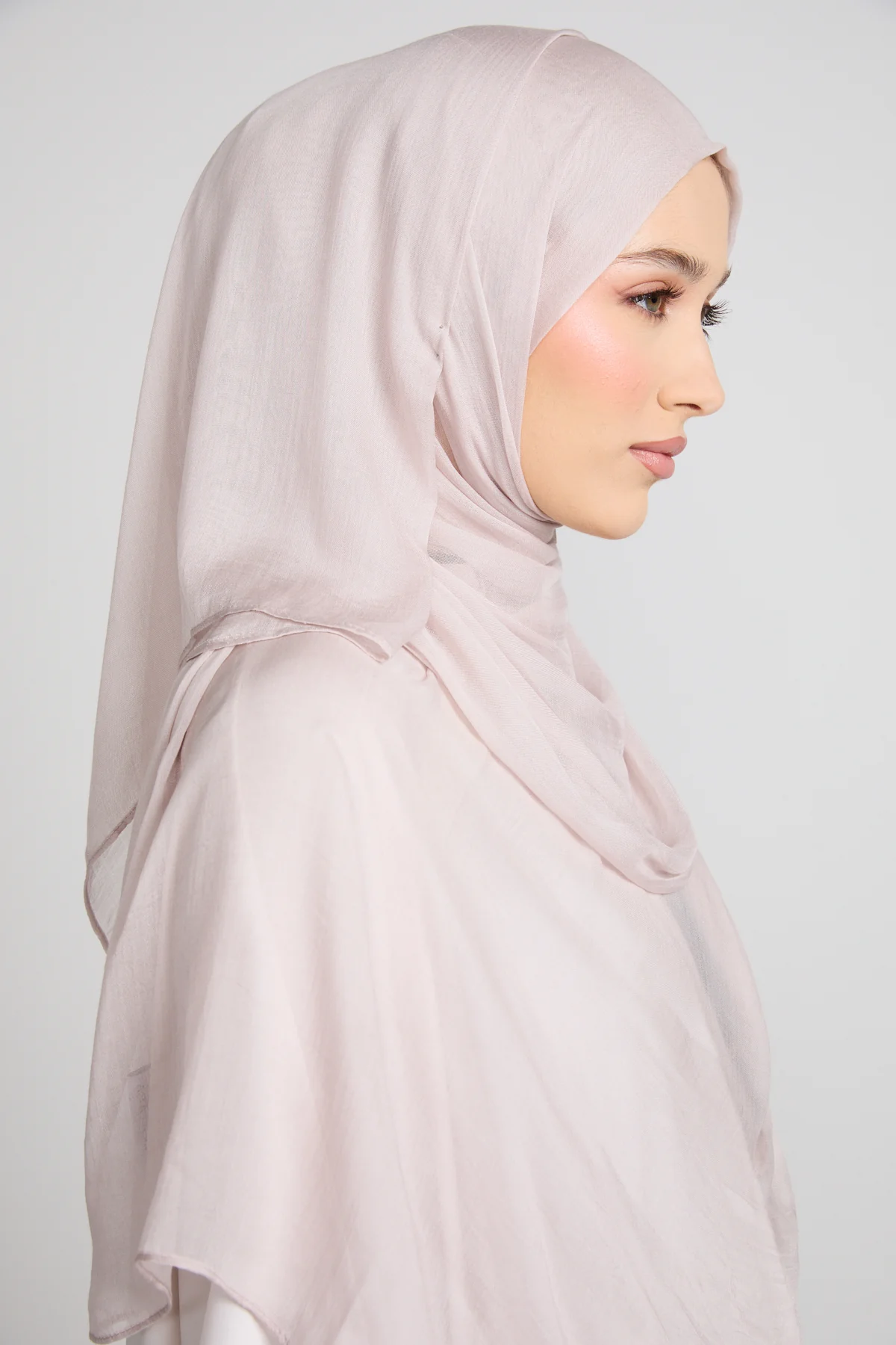 Premium Modal Matt Hijab - Ash Rose