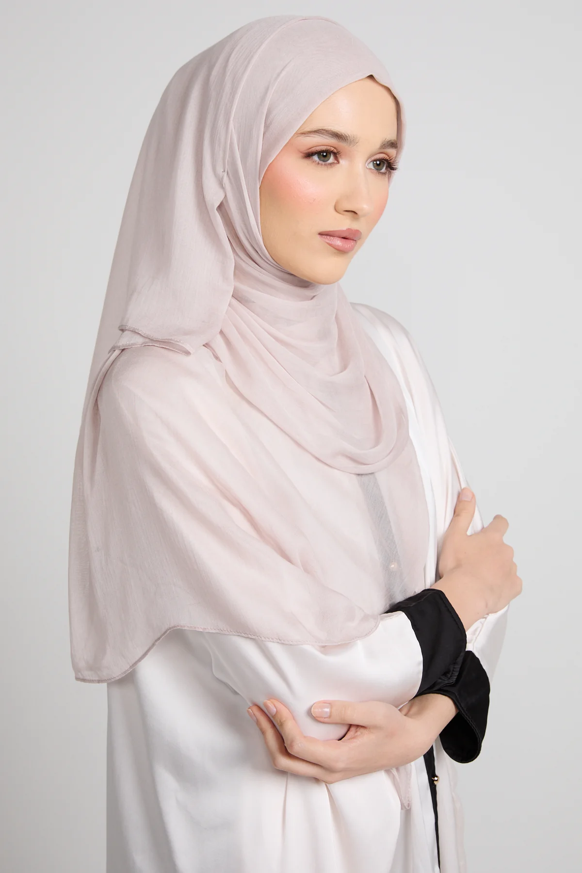 Premium Modal Matt Hijab - Ash Rose - Image 3
