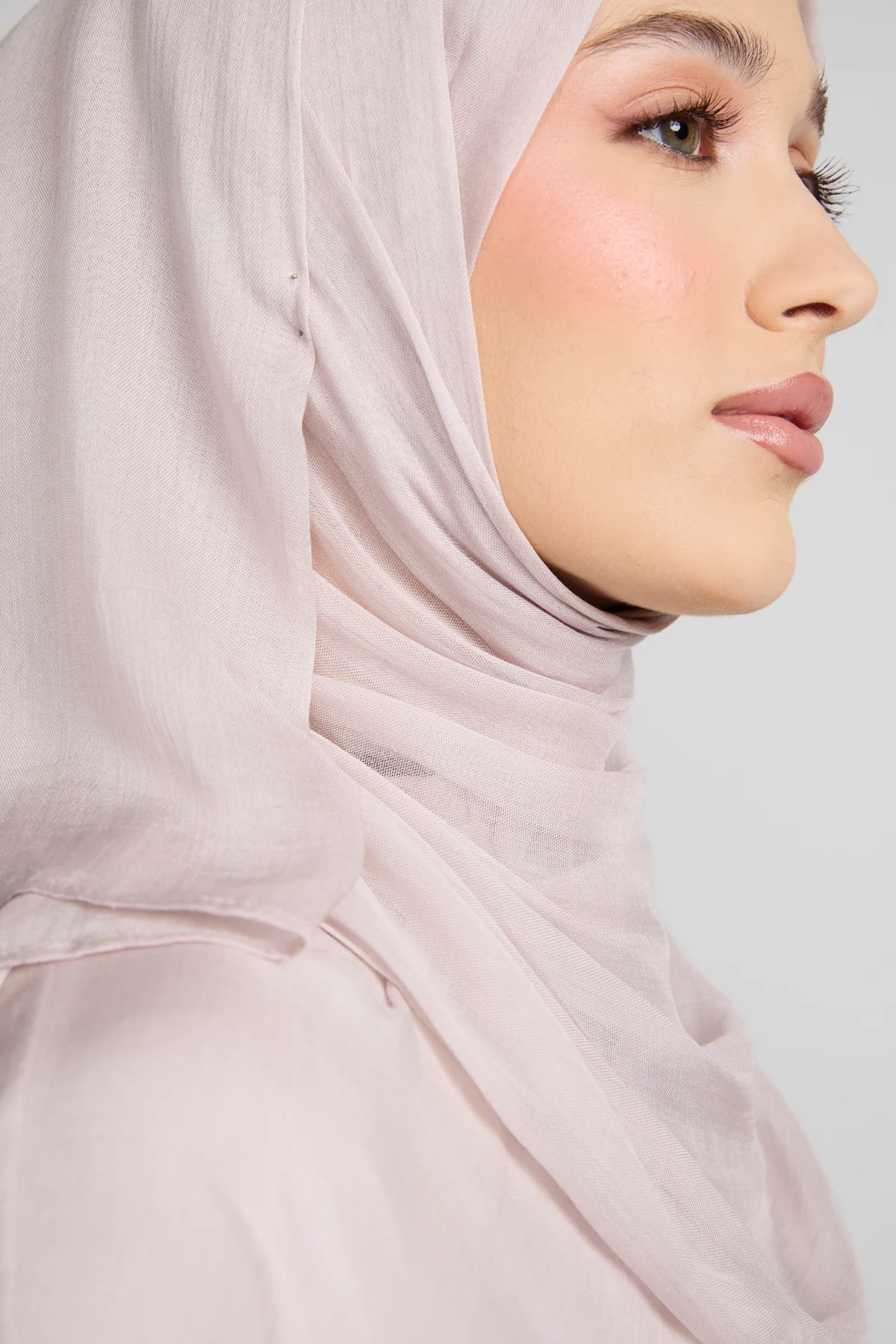 Premium Modal Matt Hijab - Ash Rose - Image 4