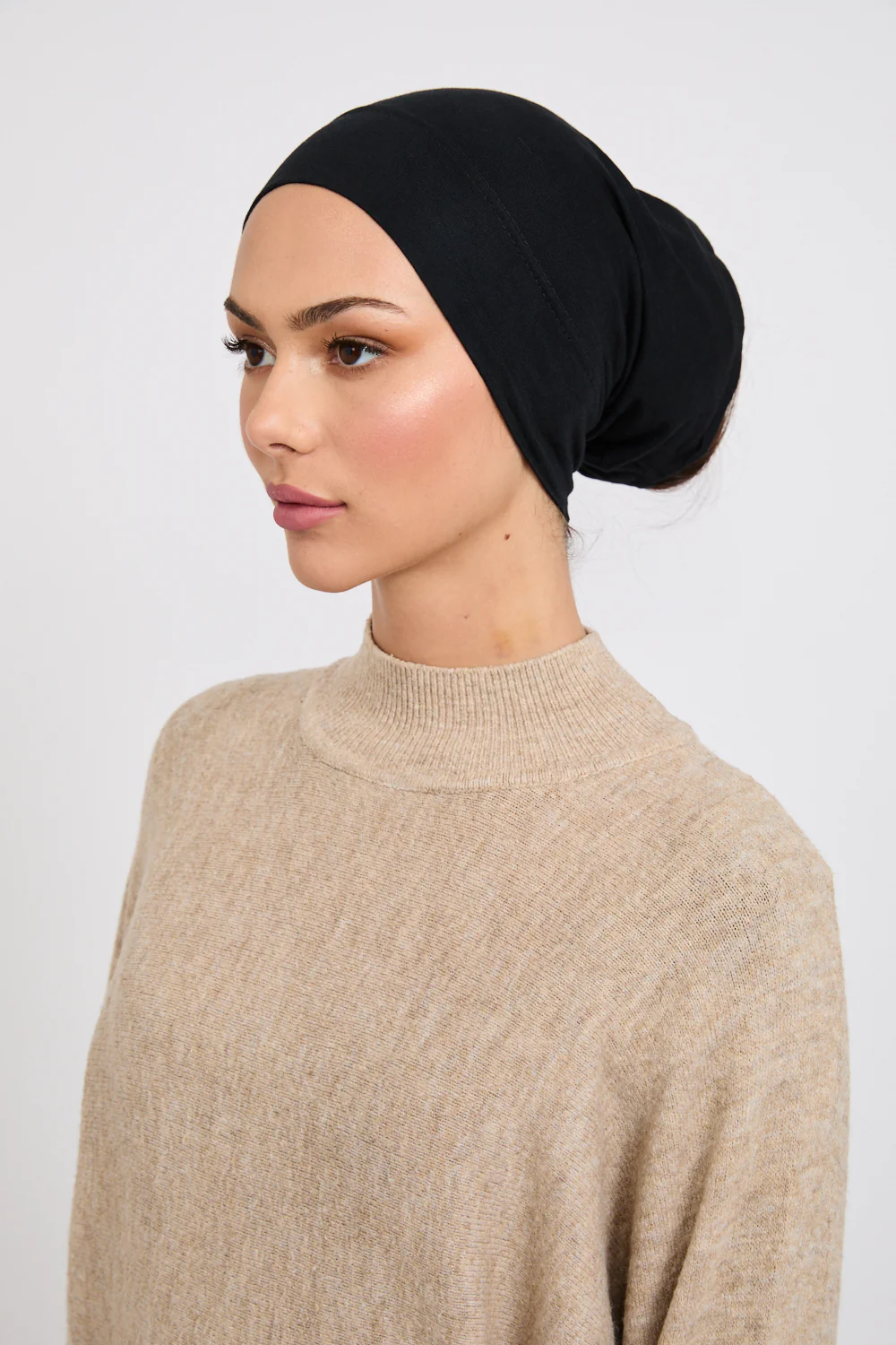 Premium Modal Matt Hijab - Black - Image 4