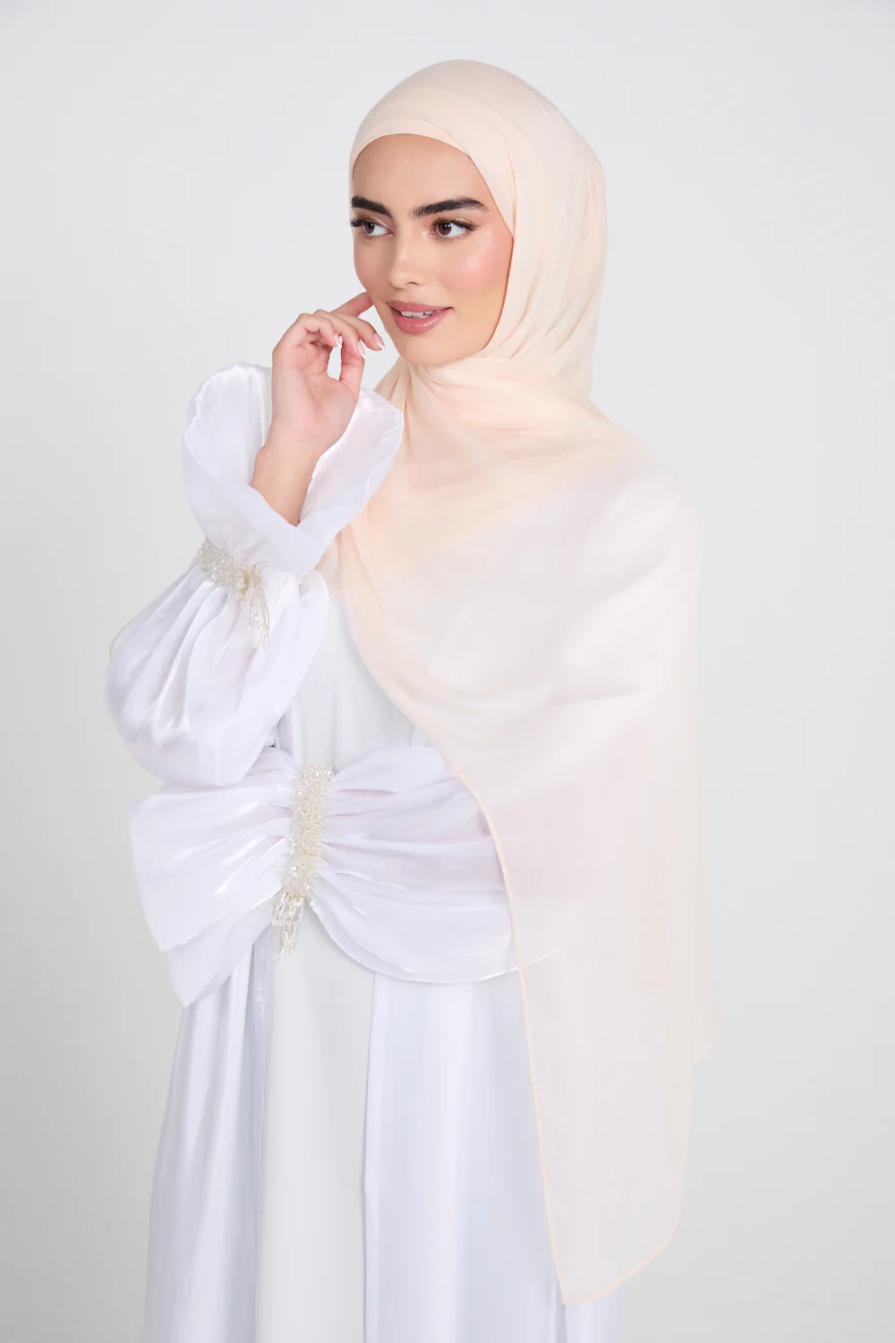 Premium Modal Matt Hijab - Perfectly Pale