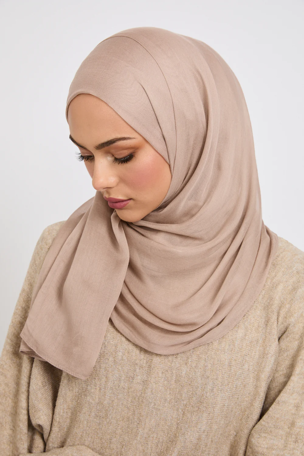 Premium Modal Matt Hijab - Pumice Stone - Image 4
