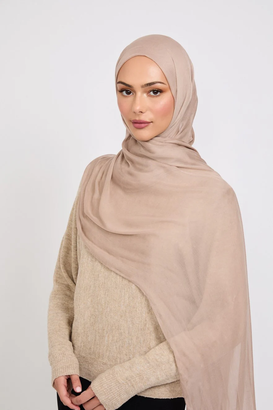 Premium Modal Matt Hijab - Pumice Stone - Image 7