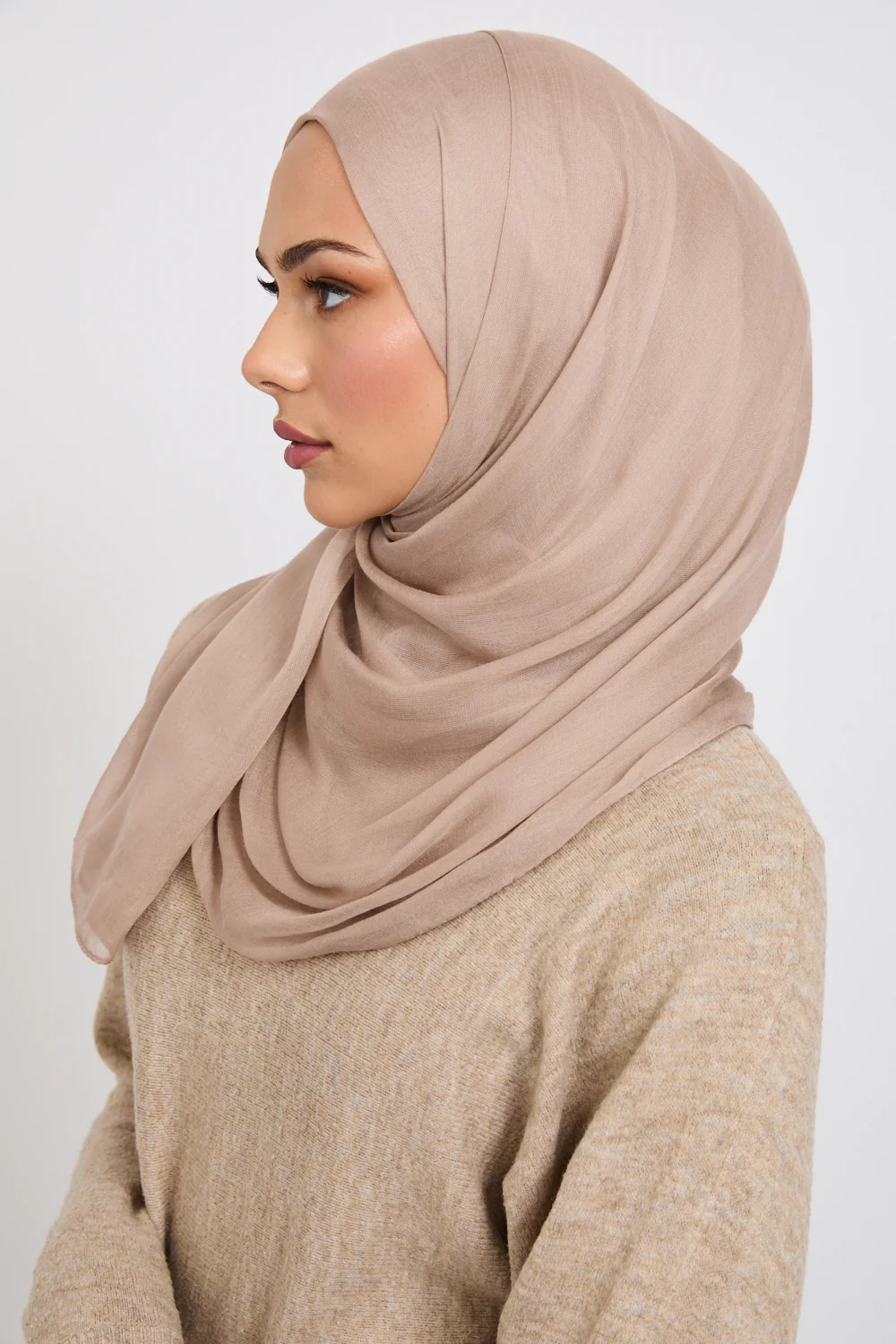 Premium Modal Matt Hijab - Pumice Stone - Image 8