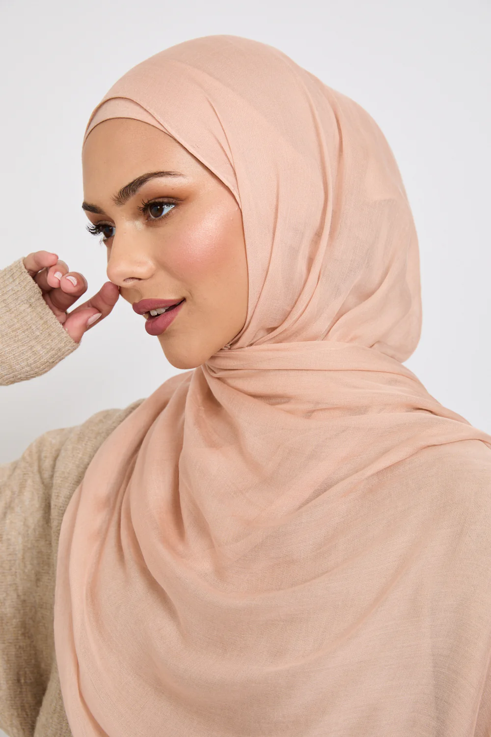 Premium Modal Matt Hijab - Rose Dust - Image 3