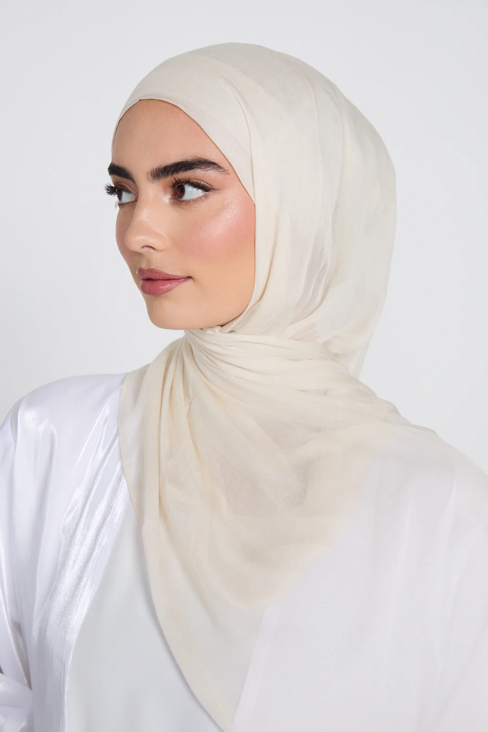Premium Modal Matt Hijab - White Onyx - Image 6