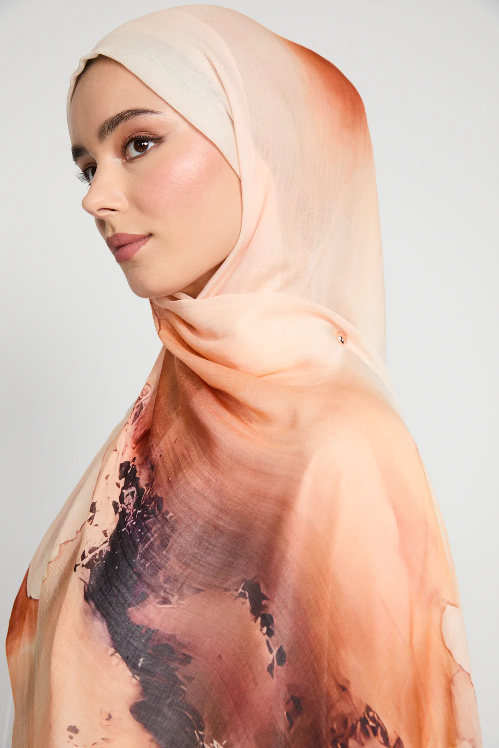 Premium Modal Printed Hijab - Sahara Sunset - Image 5
