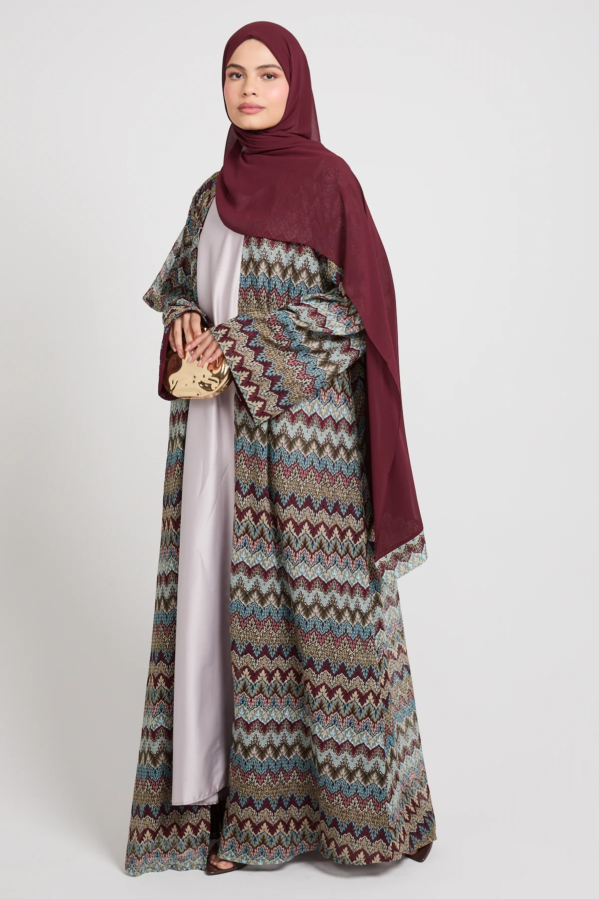 Premium Mosaic Dusk Open Abaya - Desert Jewel - LIMITED EDITION - Image 10