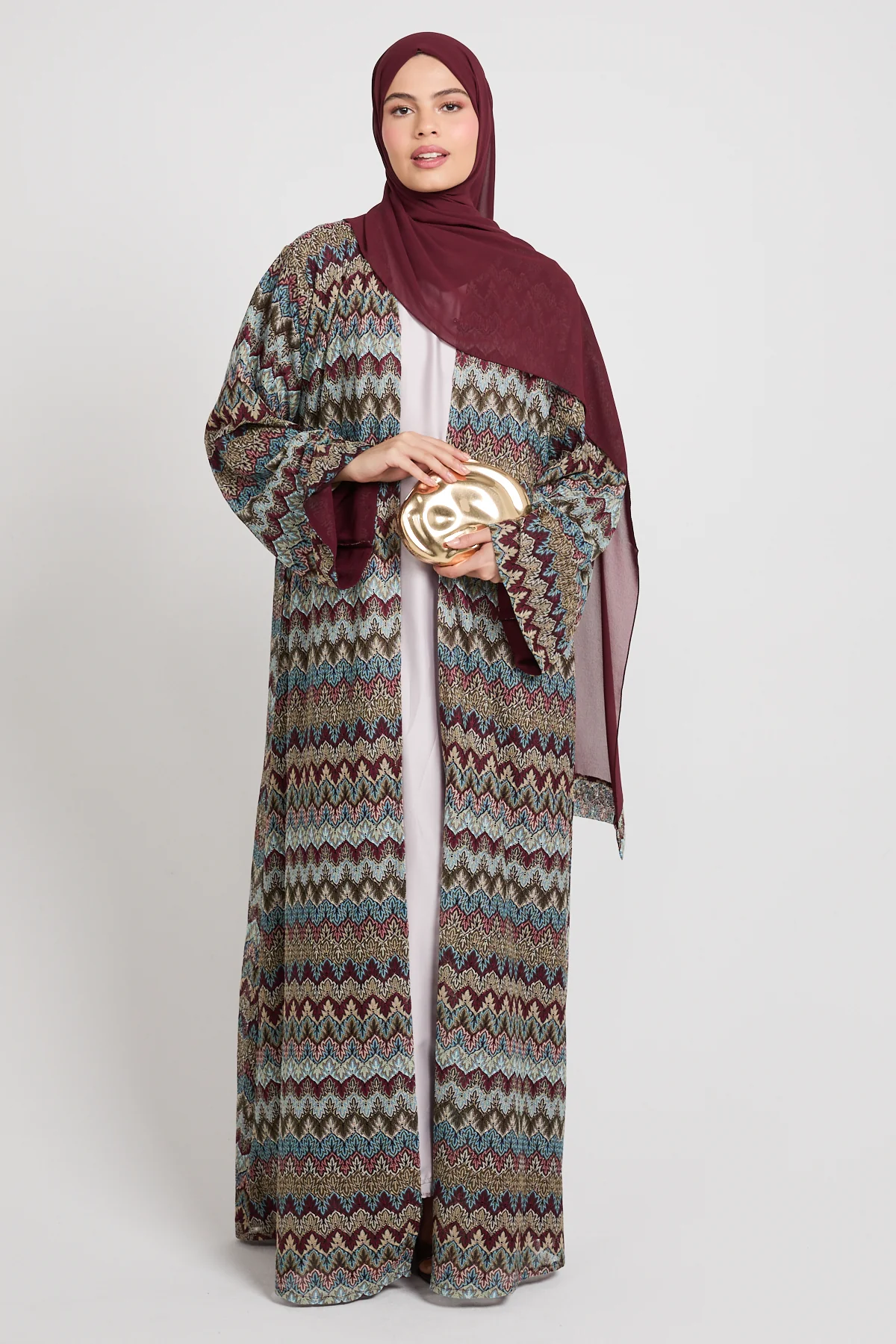 Premium Mosaic Dusk Open Abaya - Desert Jewel - LIMITED EDITION - Image 9