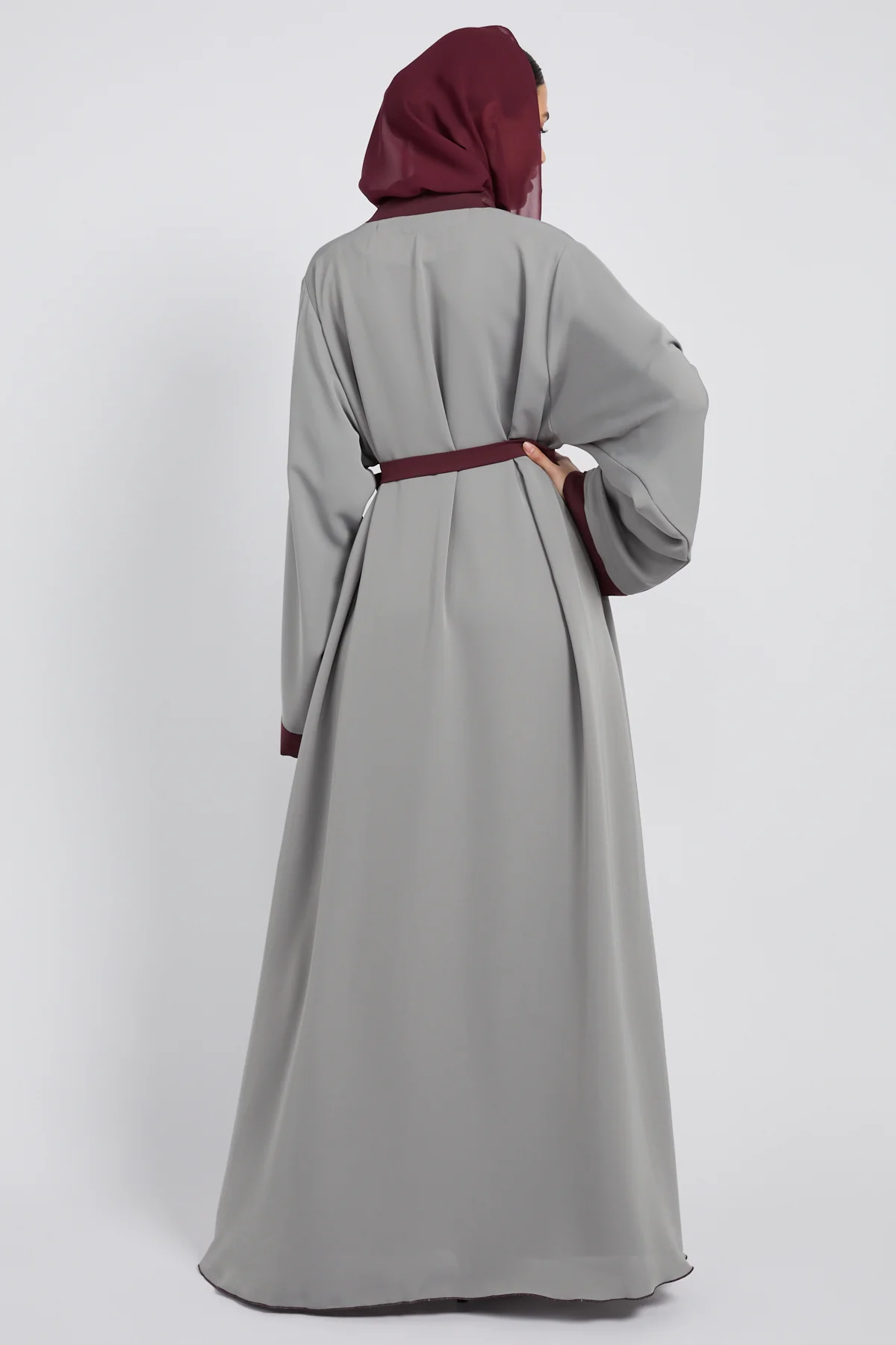 Premium Mulberry Dune Four Piece Abaya Set - Image 8
